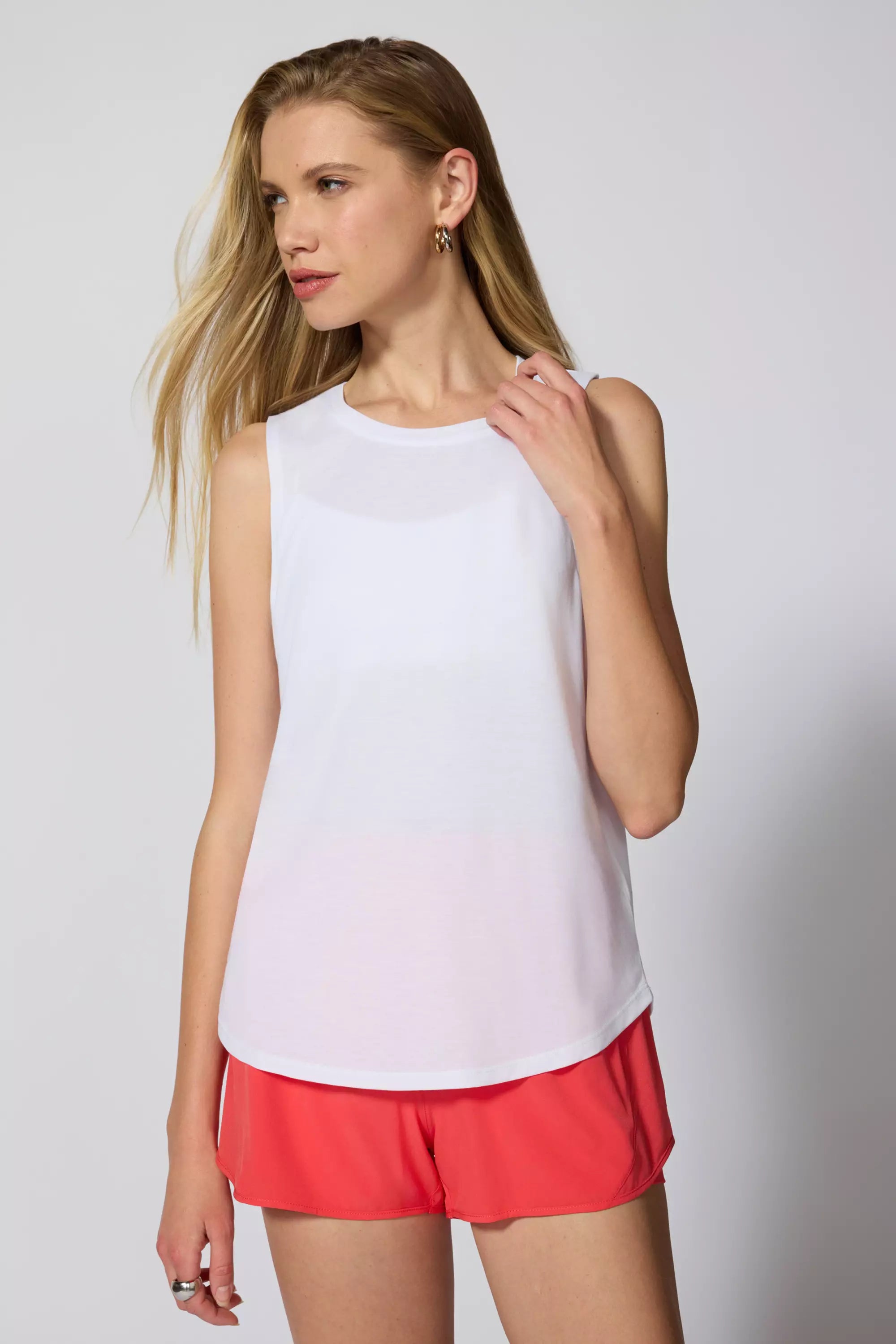 Performance tricot Tank - Blanc