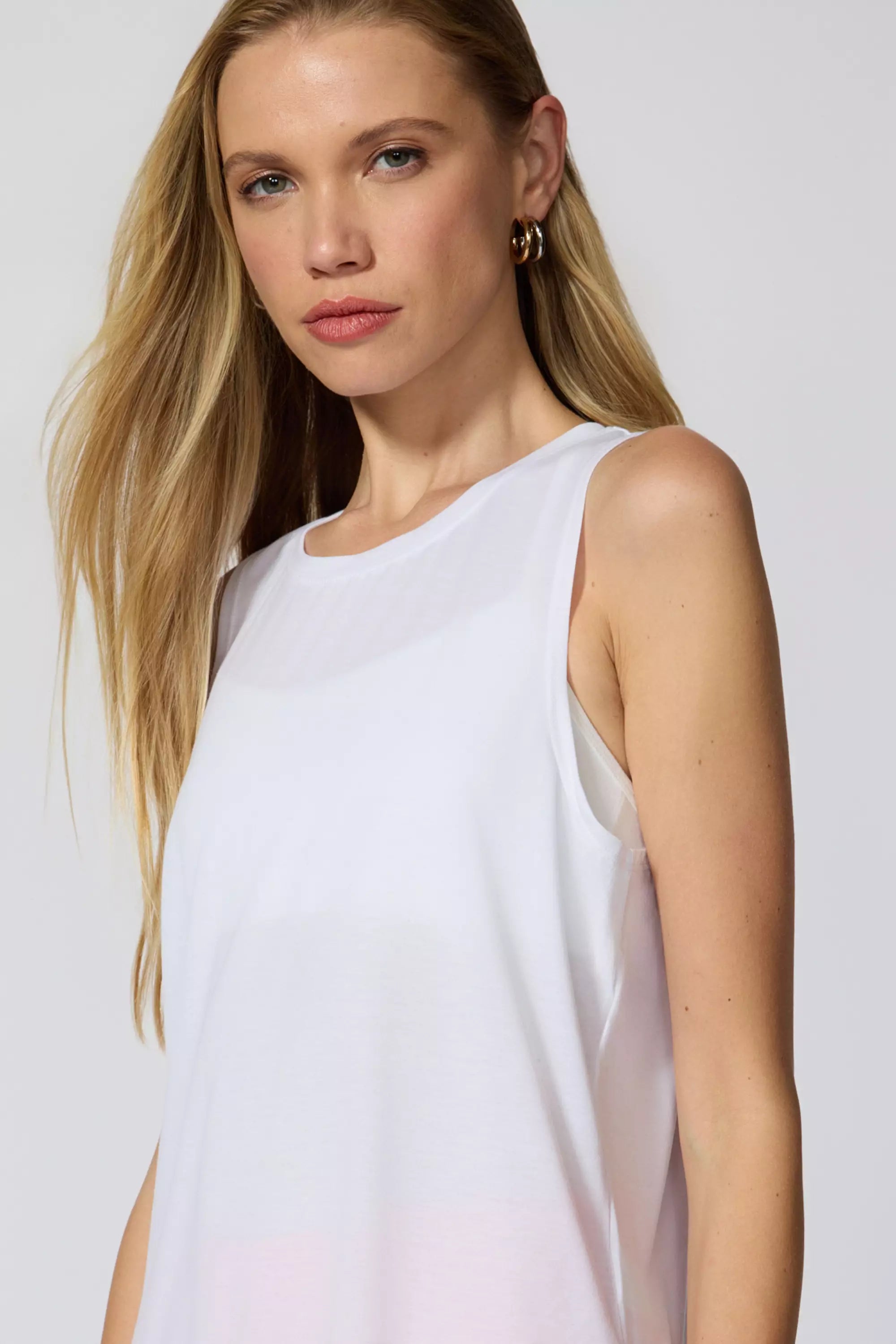 Performance tricot Tank - Blanc