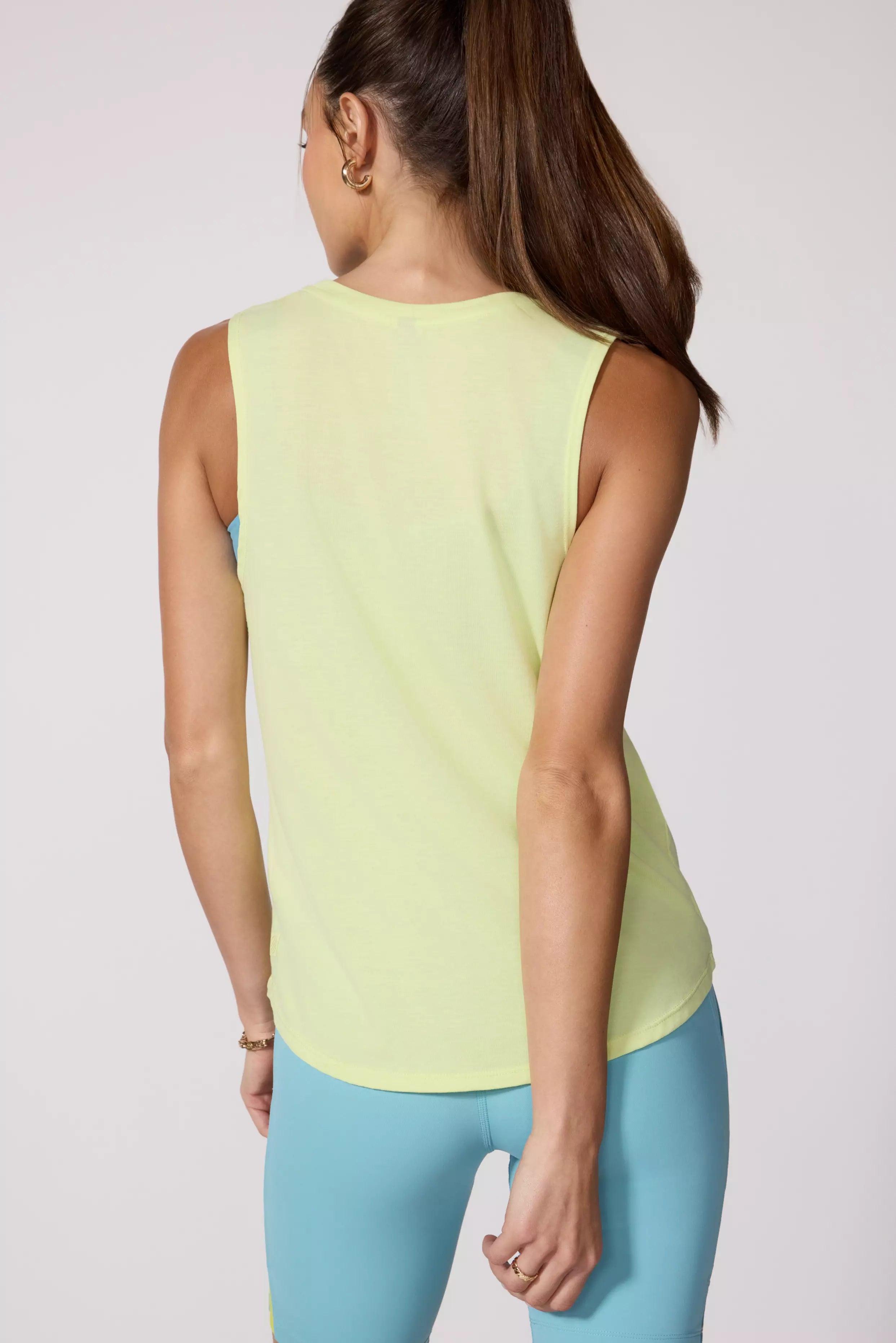 Performance Knit Tank - Shadow Lime