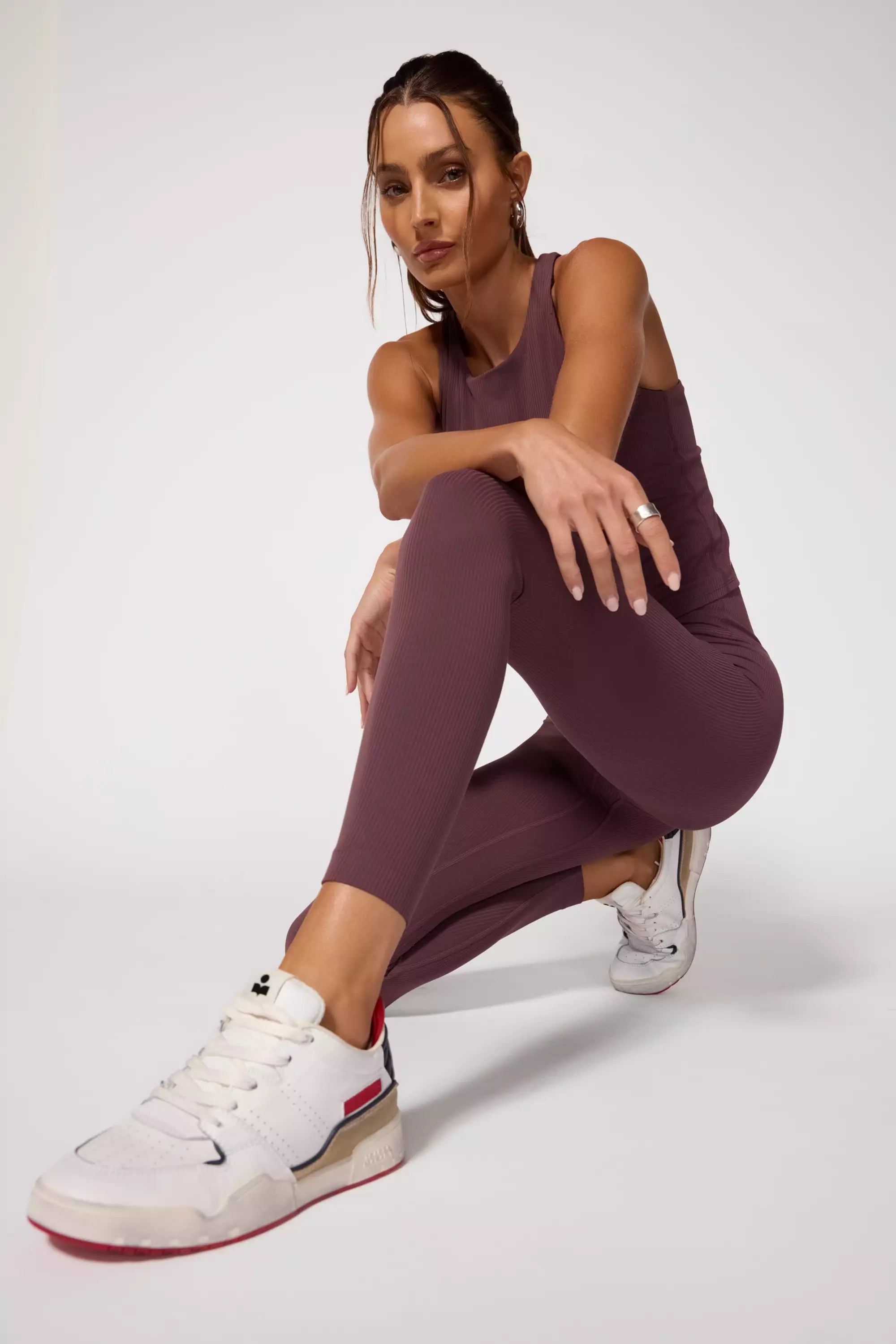 Ribbed Legging - Huckleberry