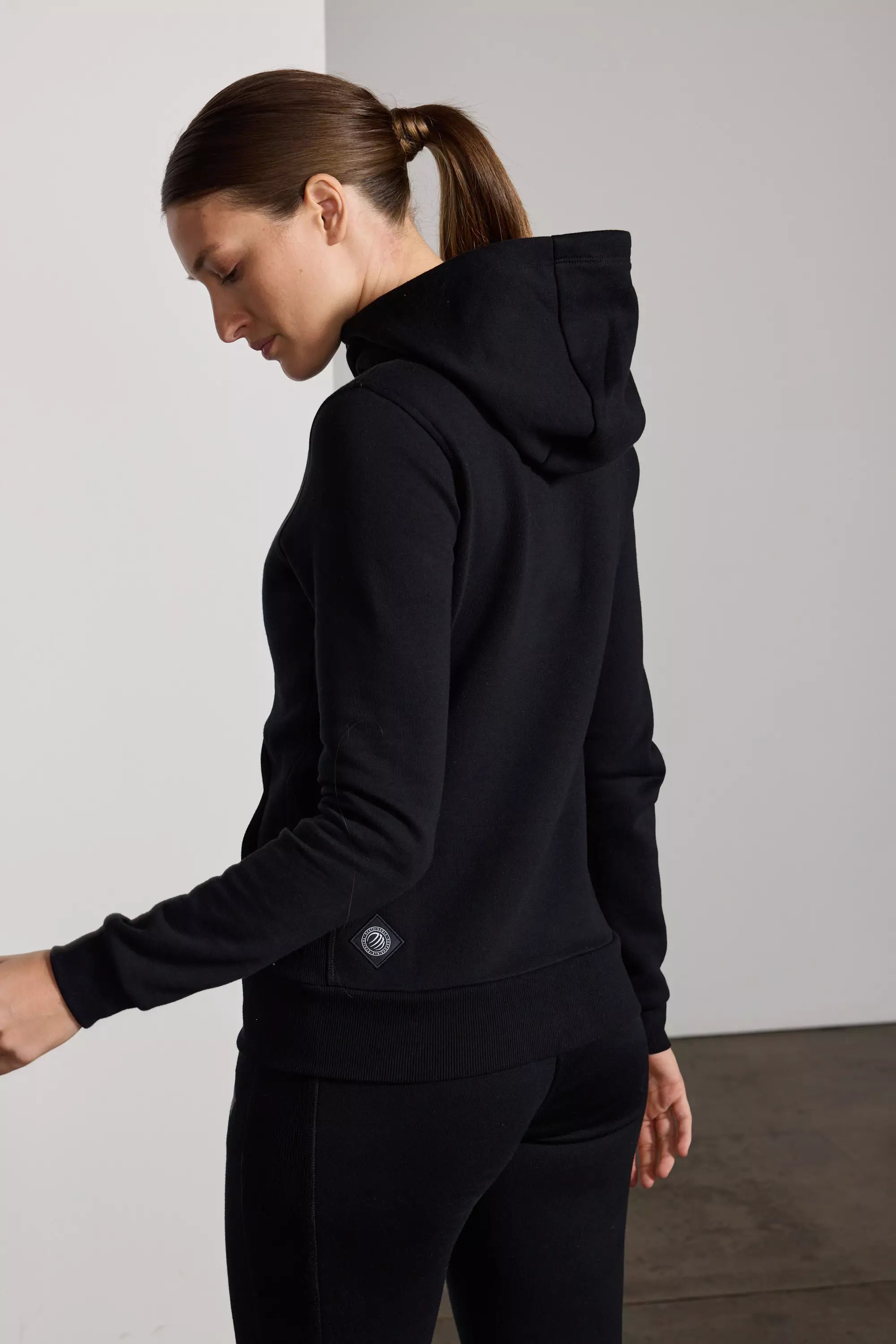 Comfort Fleece Zip-Up Hoodie - Black