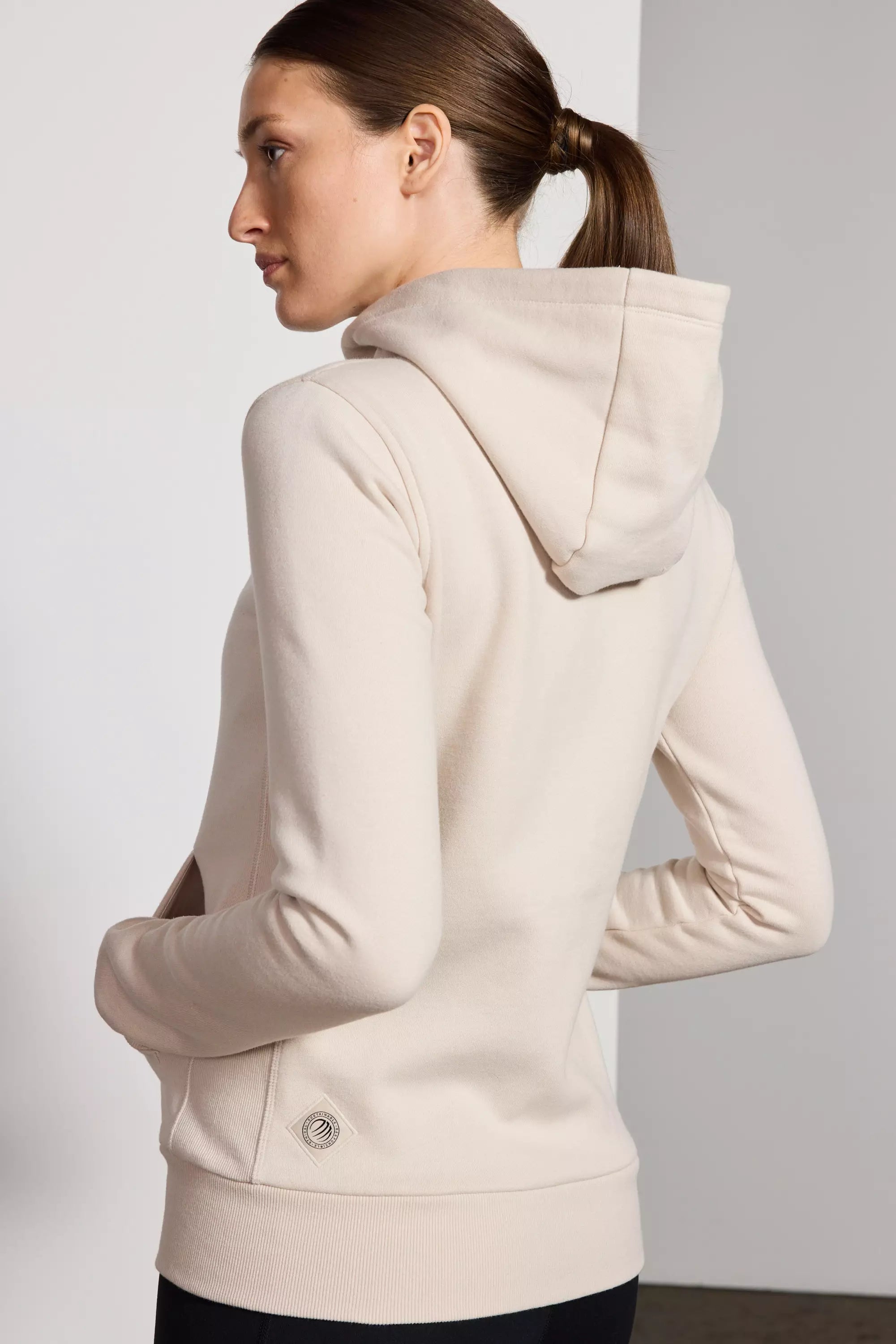 Comfort Fleece Zip-Up Hoodie - Stone