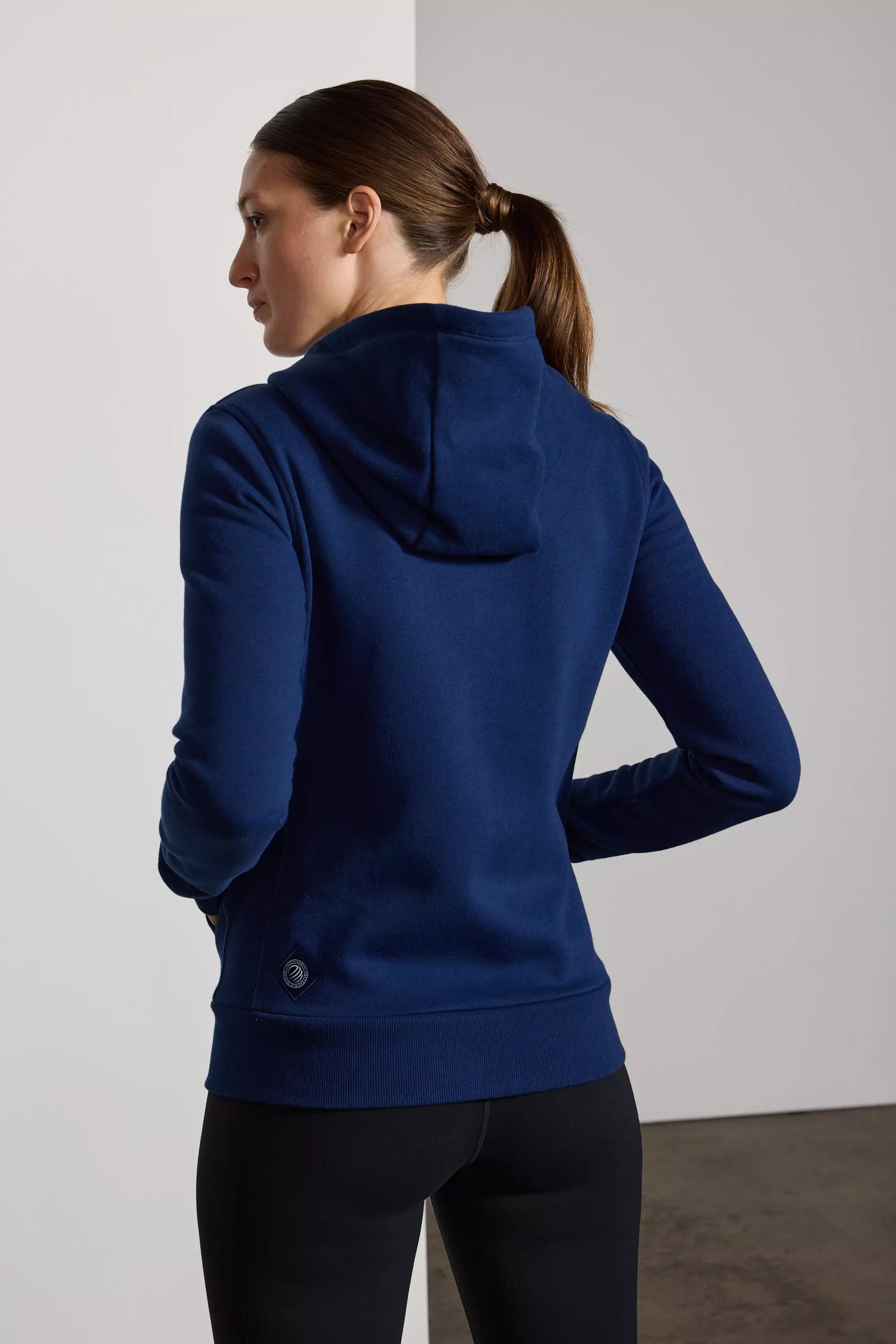 Comfort Fleece Zip-Up Hoodie - Navy