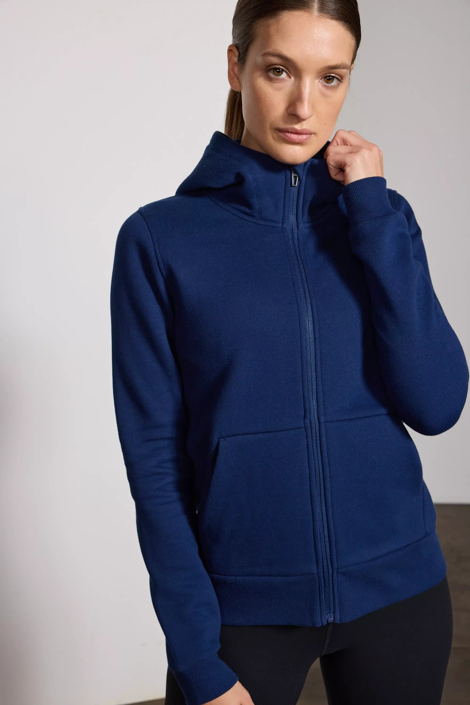 Luxefleece Zip -Up Hoodie - Navy