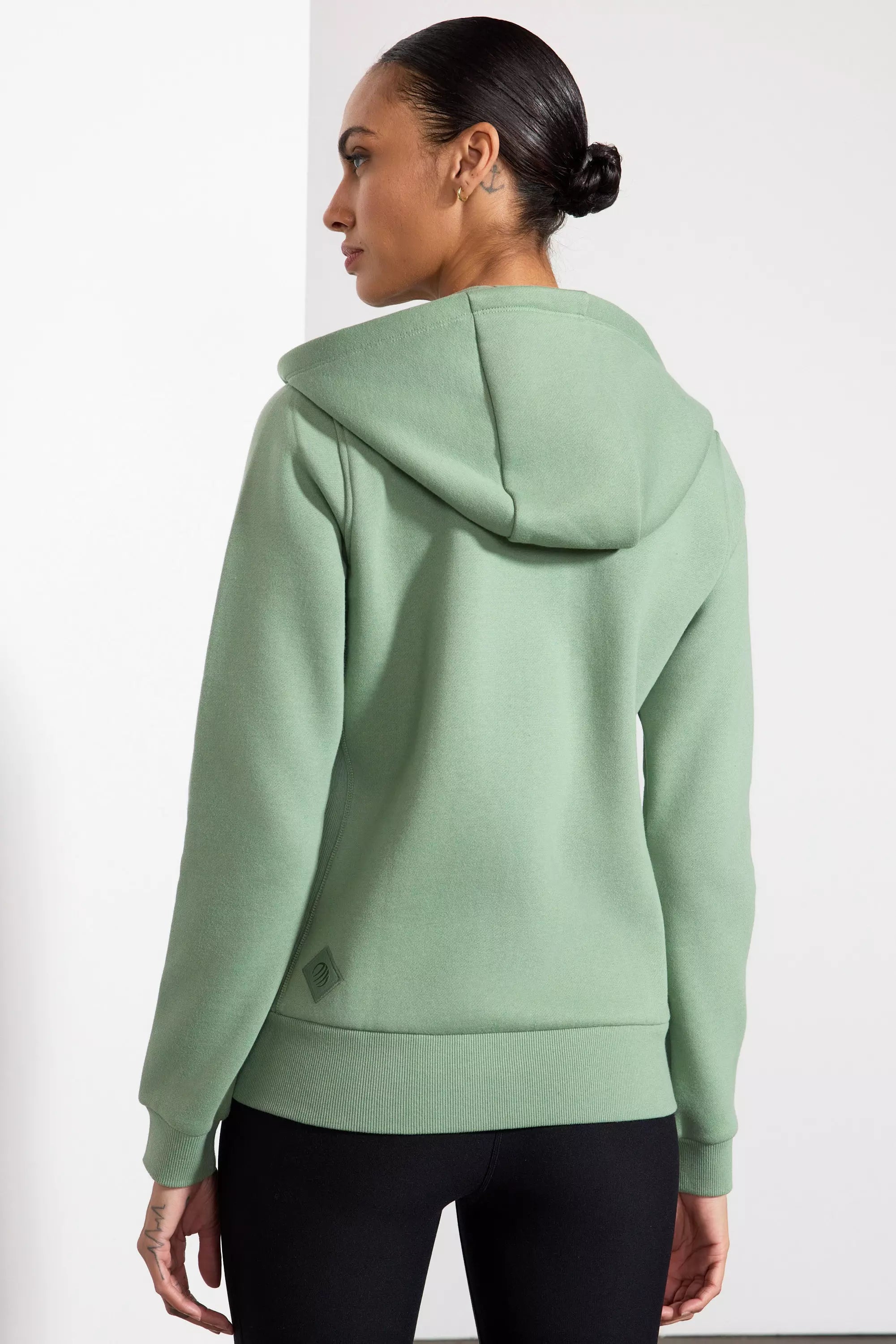 Comfort Fleece Zip-Up Hoodie - Hedge Green