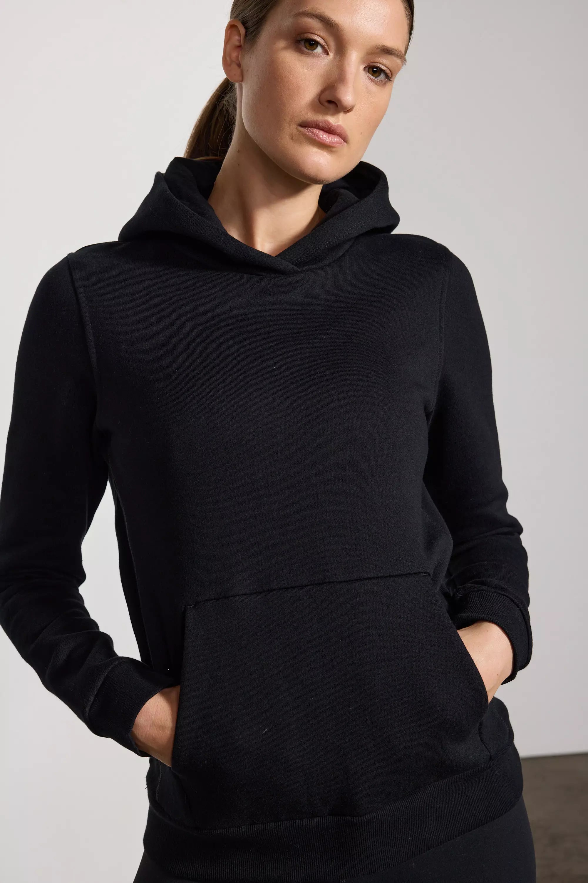 Comfort Fleece Pullover Hoodie - Black