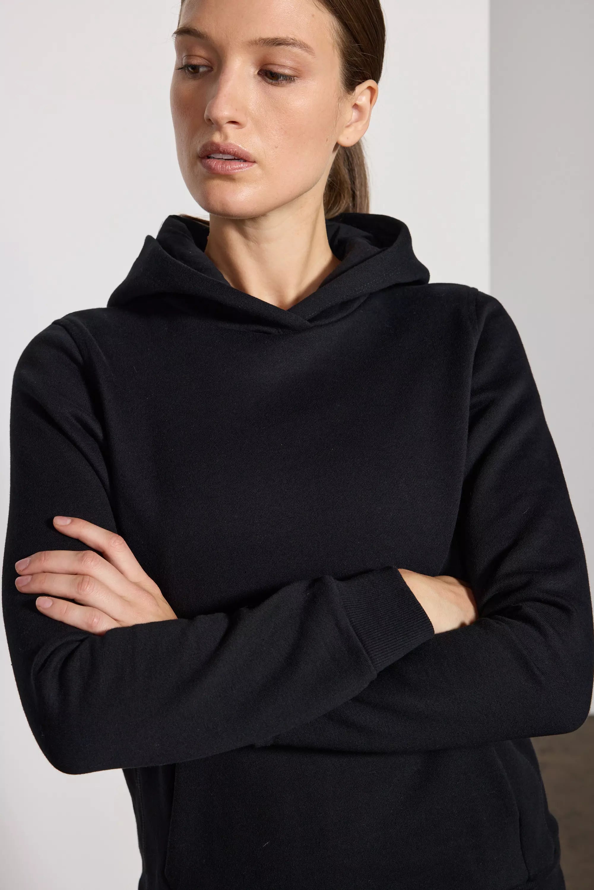 Comfort Fleece Pullover Hoodie - Black