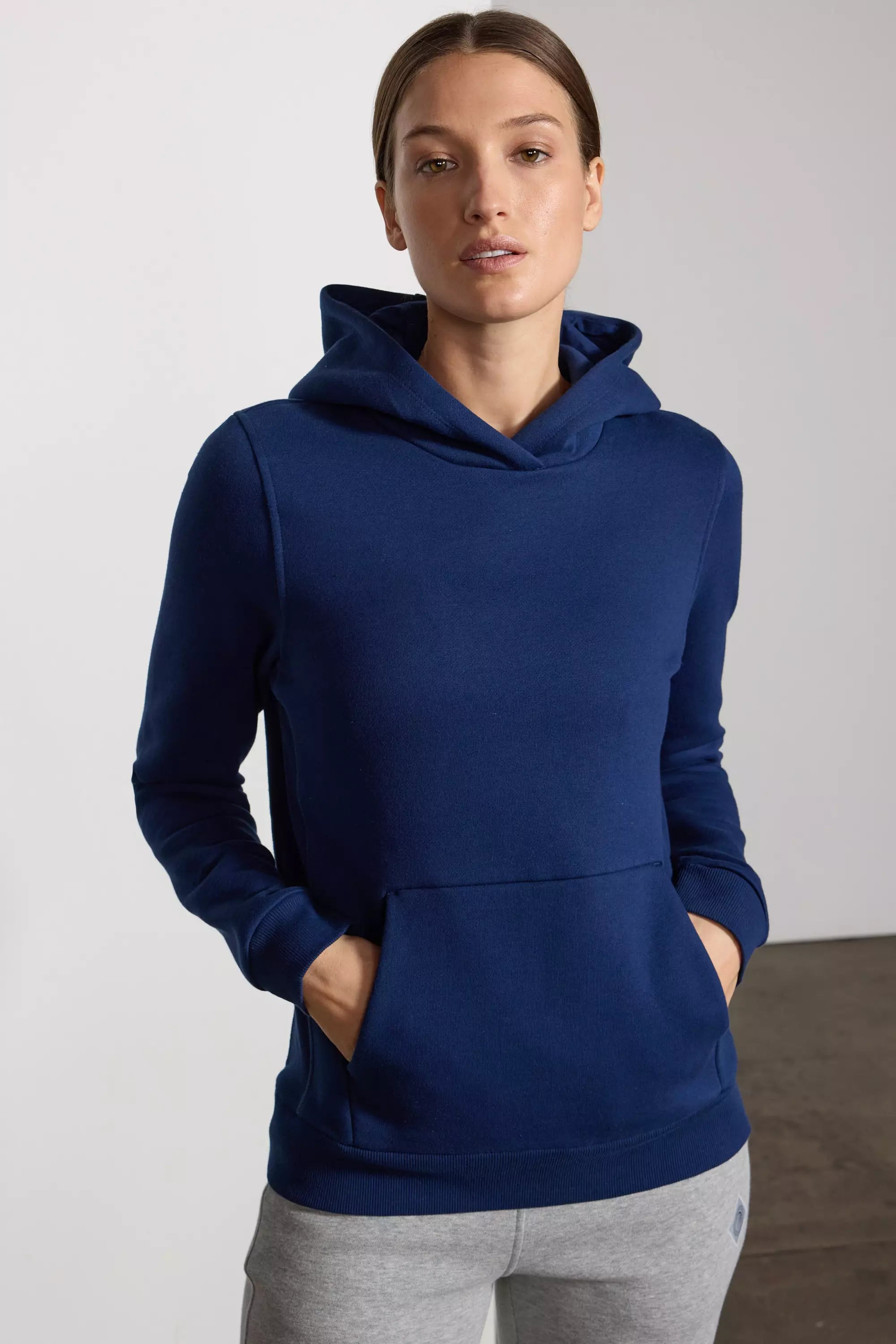 Comfort Fleece Pullover Hoodie - Navy