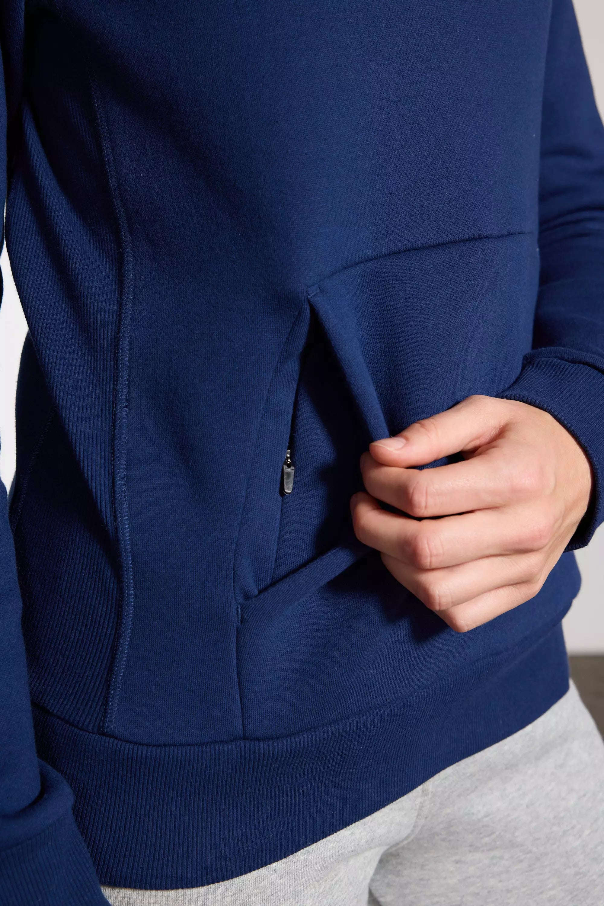 Comfort Fleece Pullover Hoodie - Navy