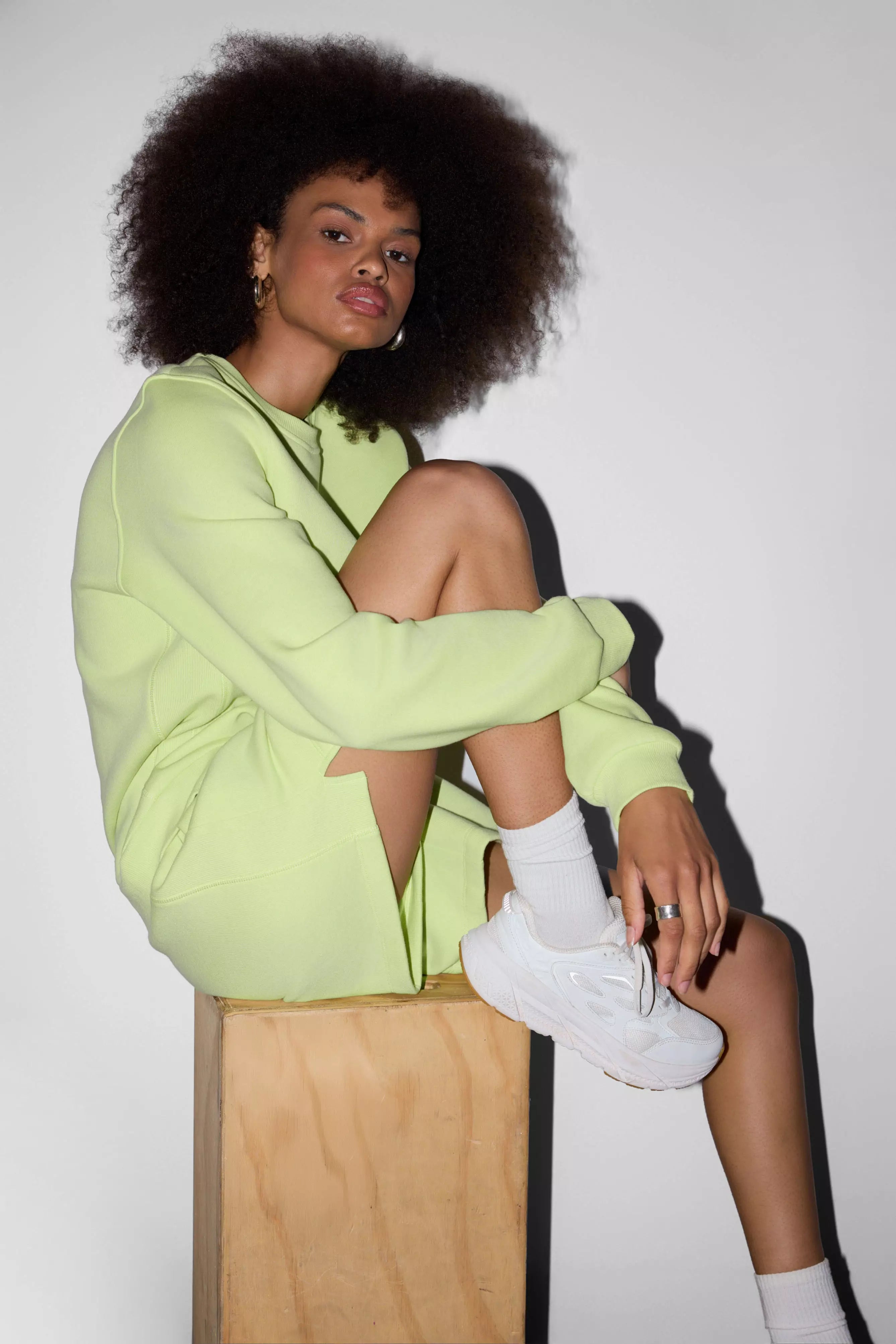 Comfort Fleece Sweatshirt - Shadow Lime