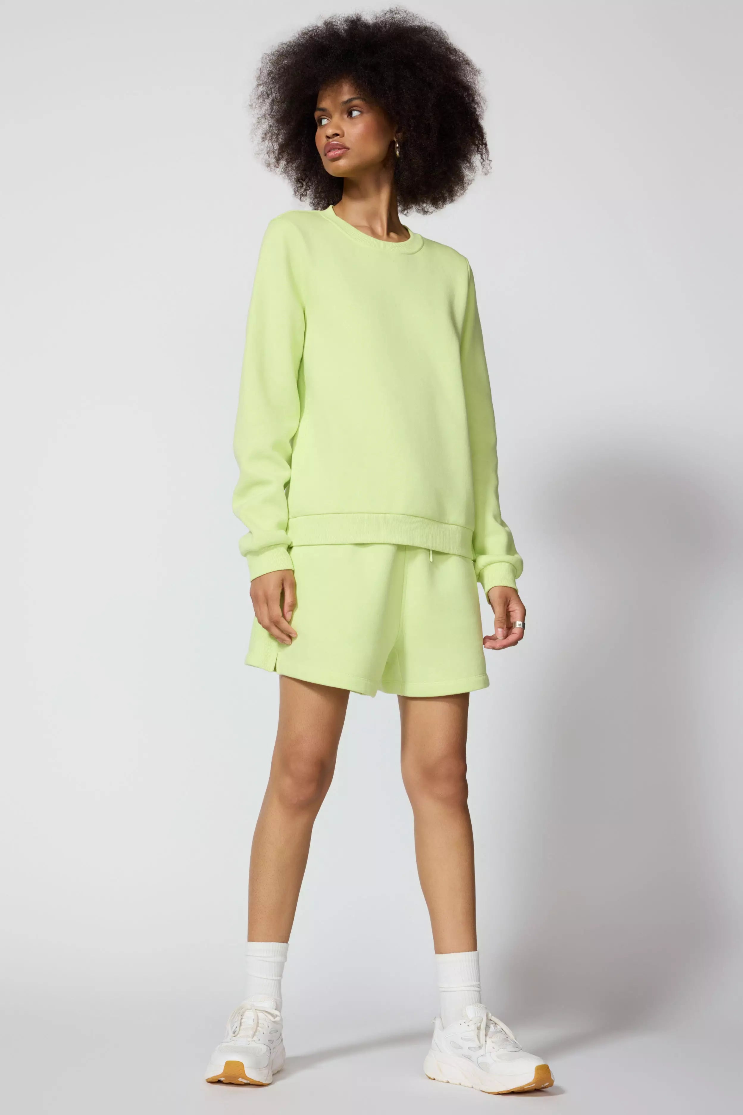 Comfort Fleece Sweatshirt - Shadow Lime