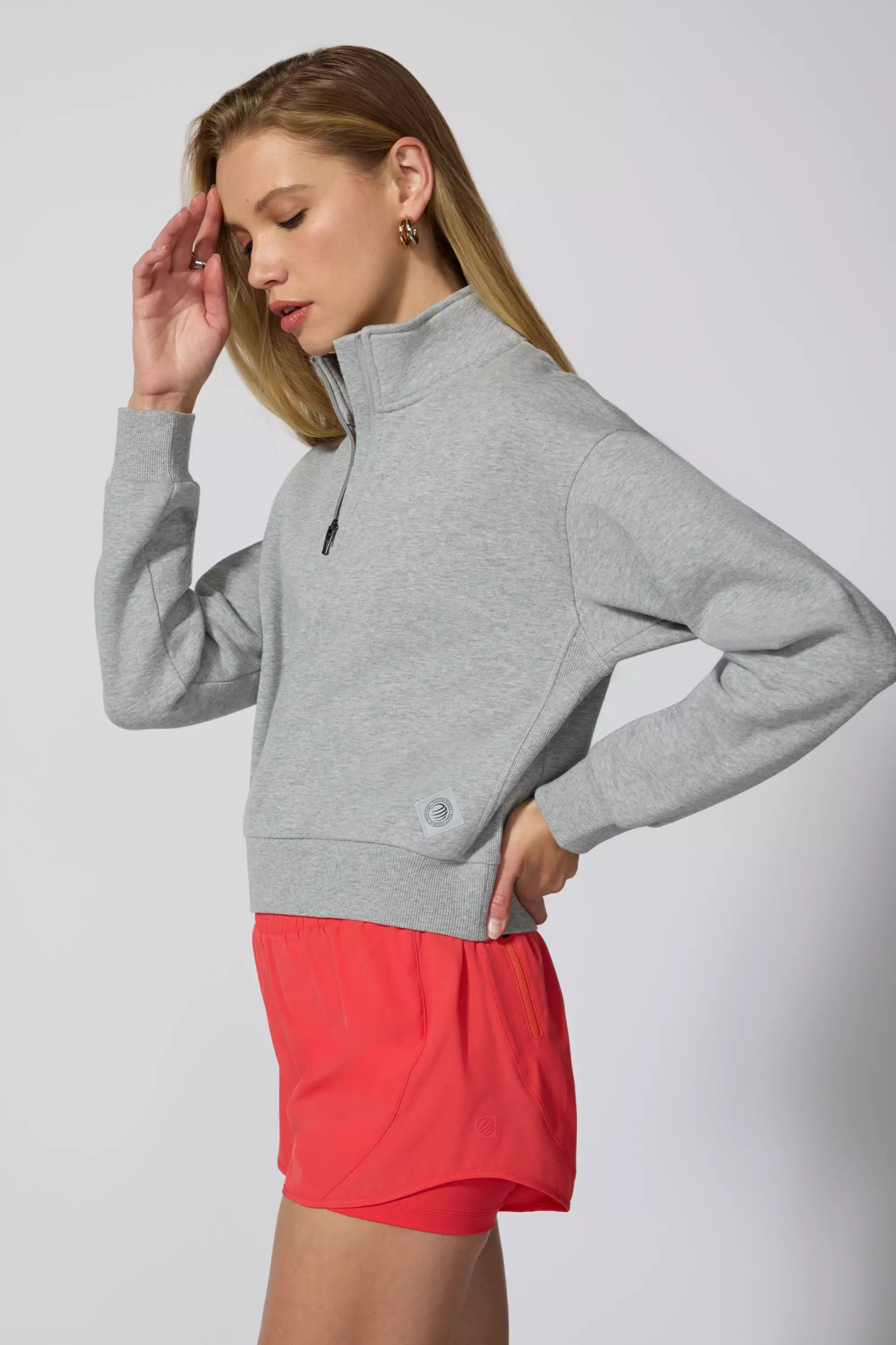 Luxefleece 1/4 Zip - béton HTR