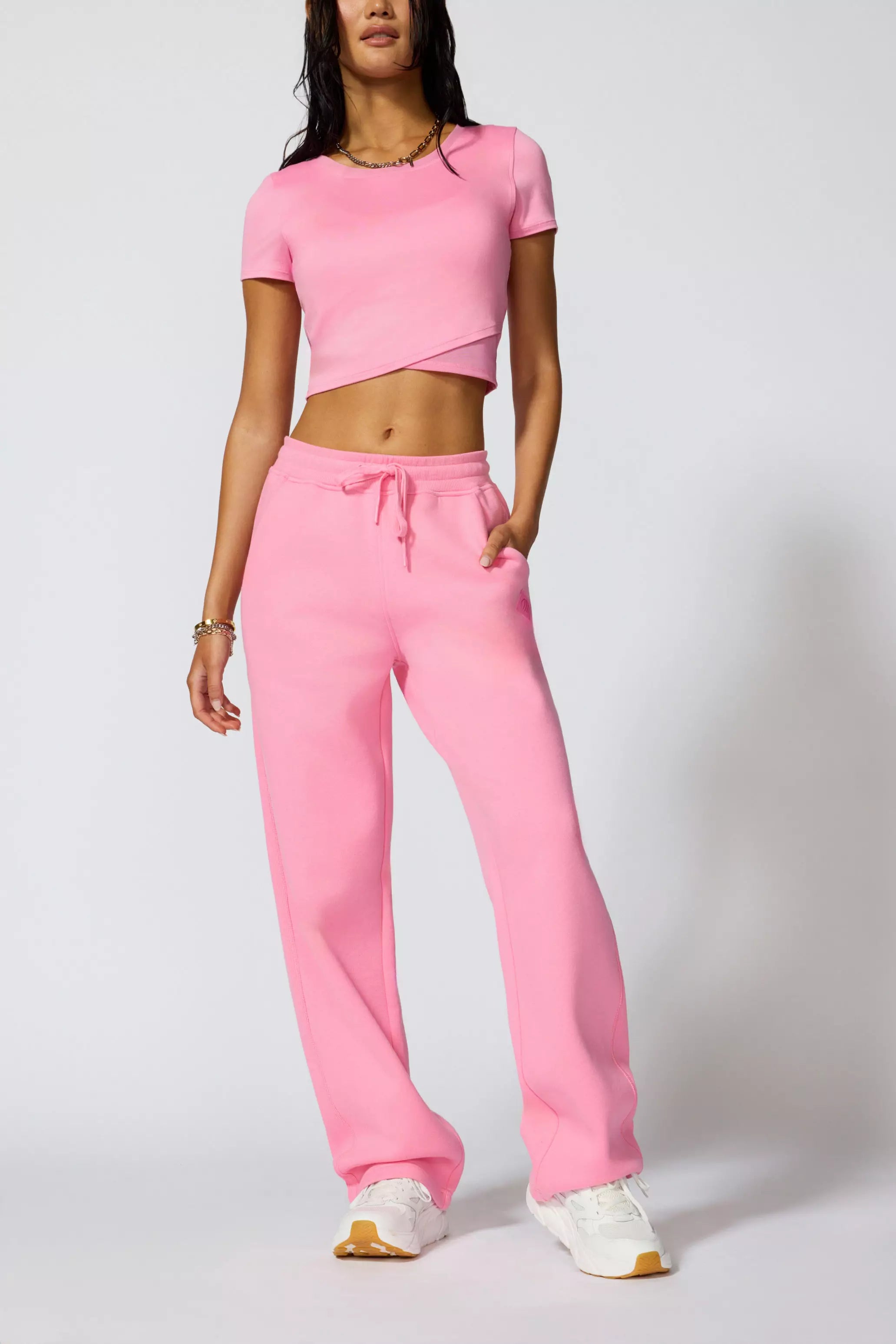 Pace Wrap Tee - Sachet Pink