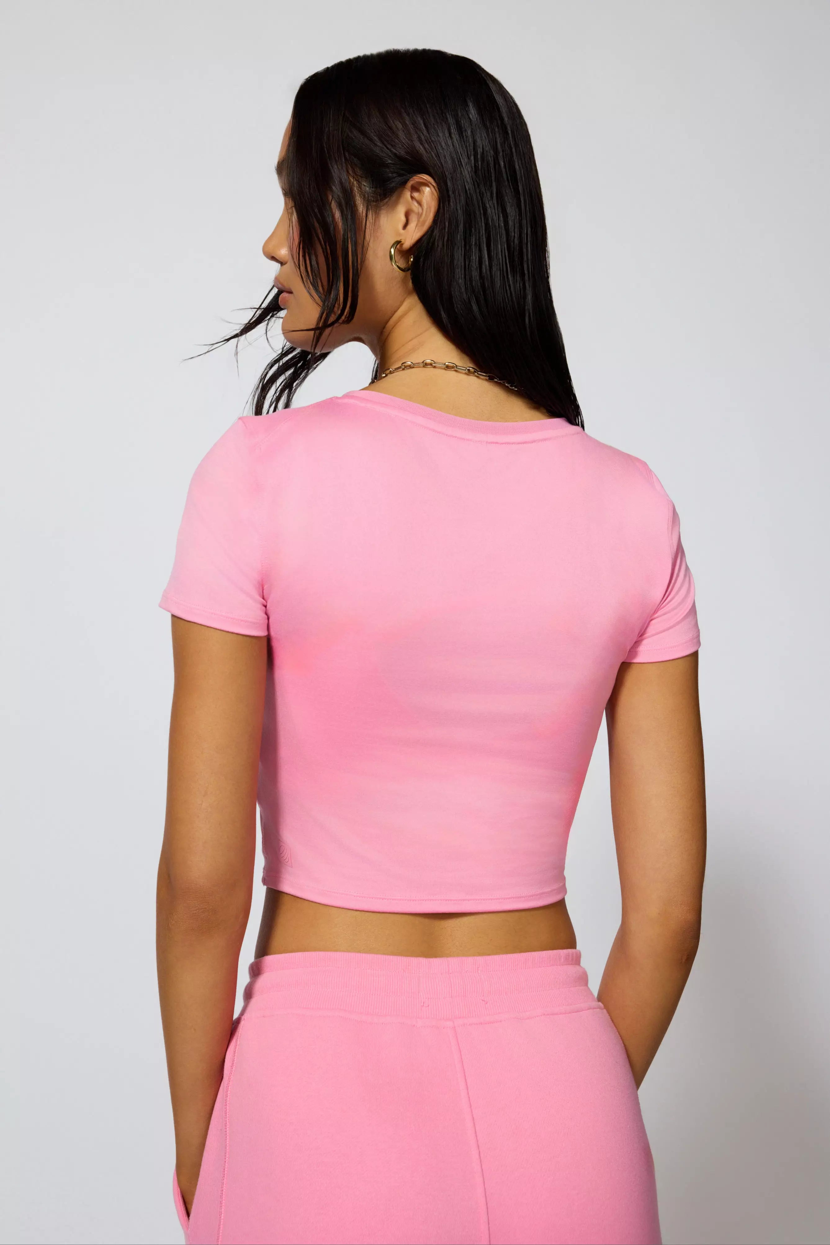 Pace Wrap Tee - Sachet Pink