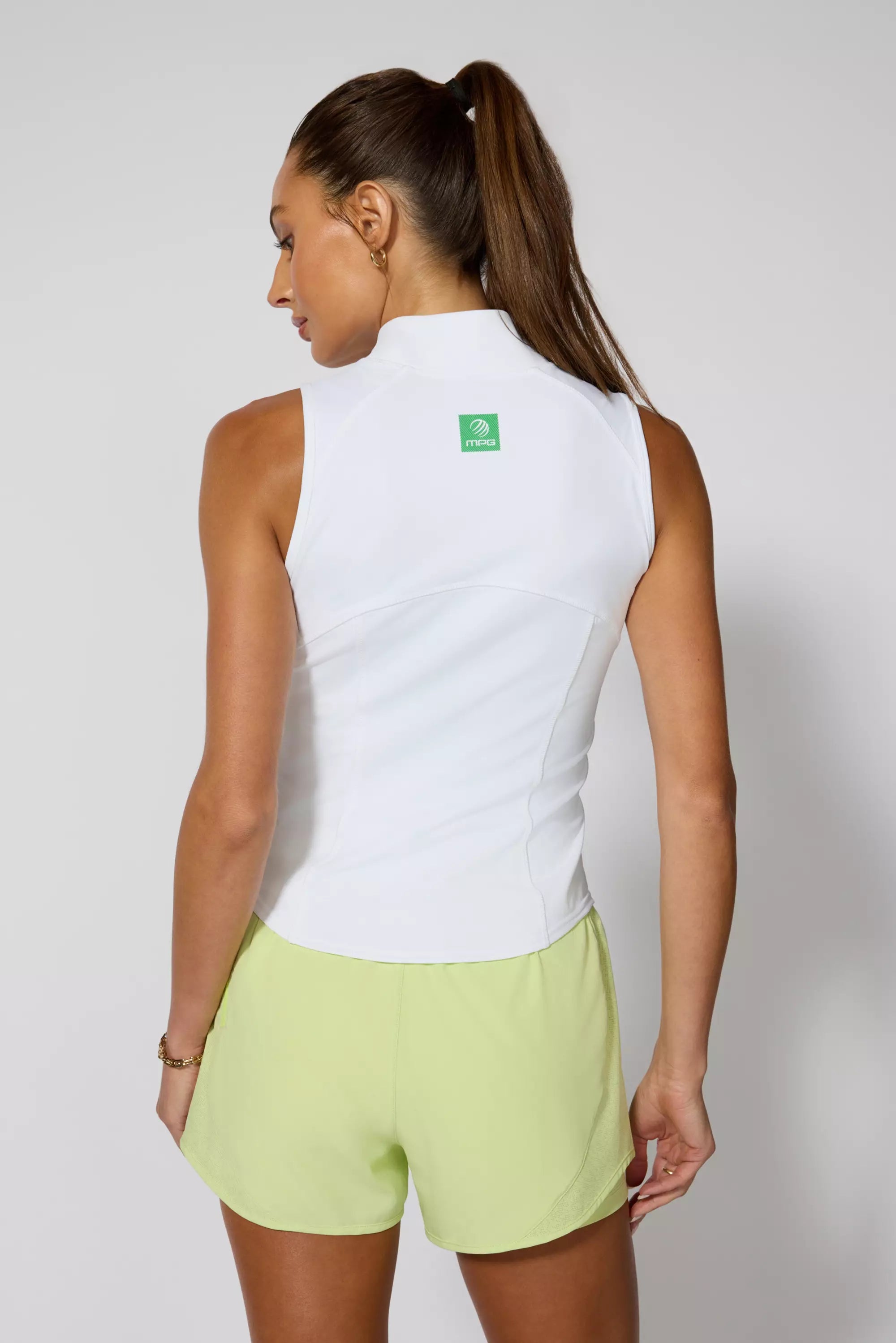 Vital 1/4 Zip Tank - White