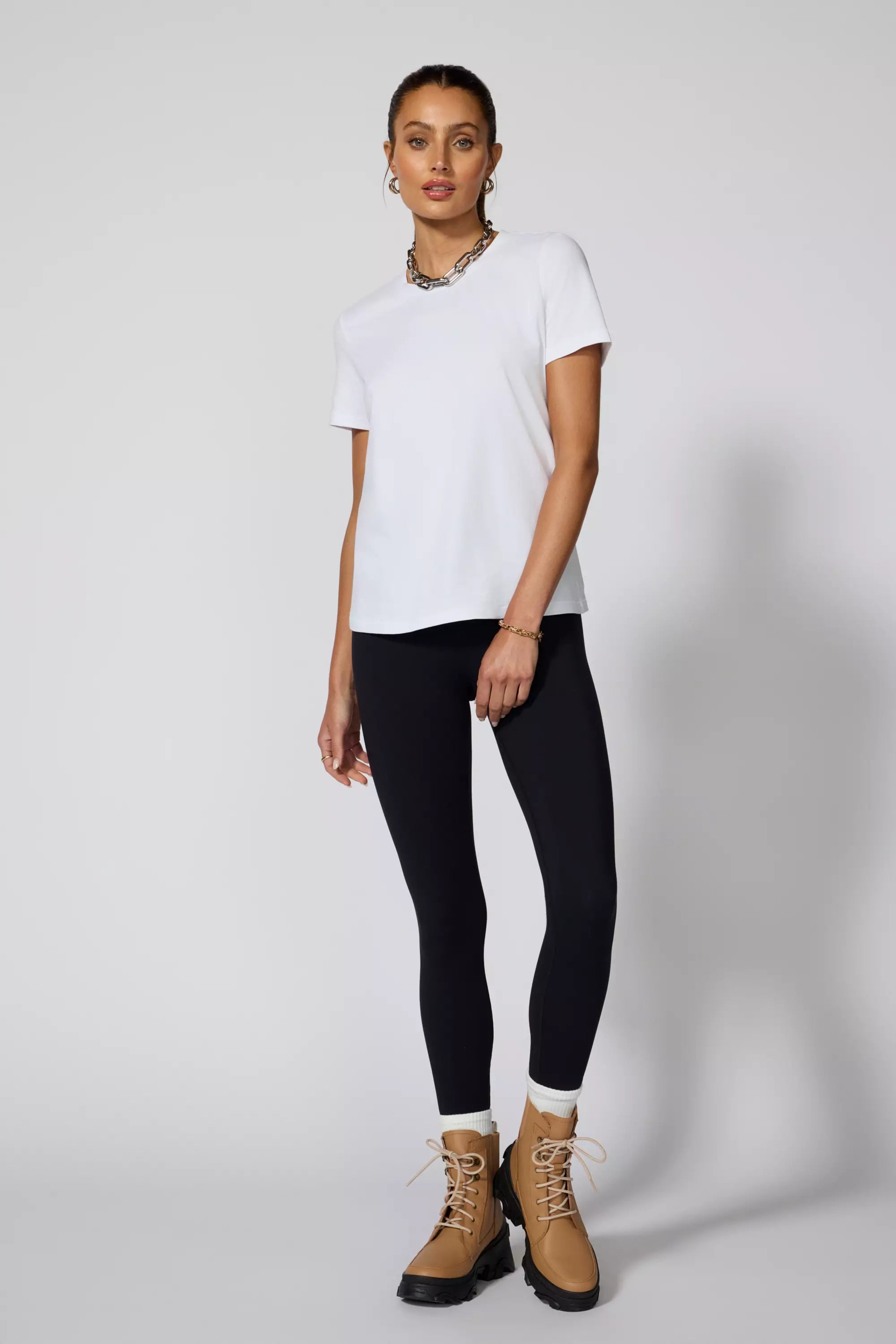 Pima Cotton Classic Fit Tee - White