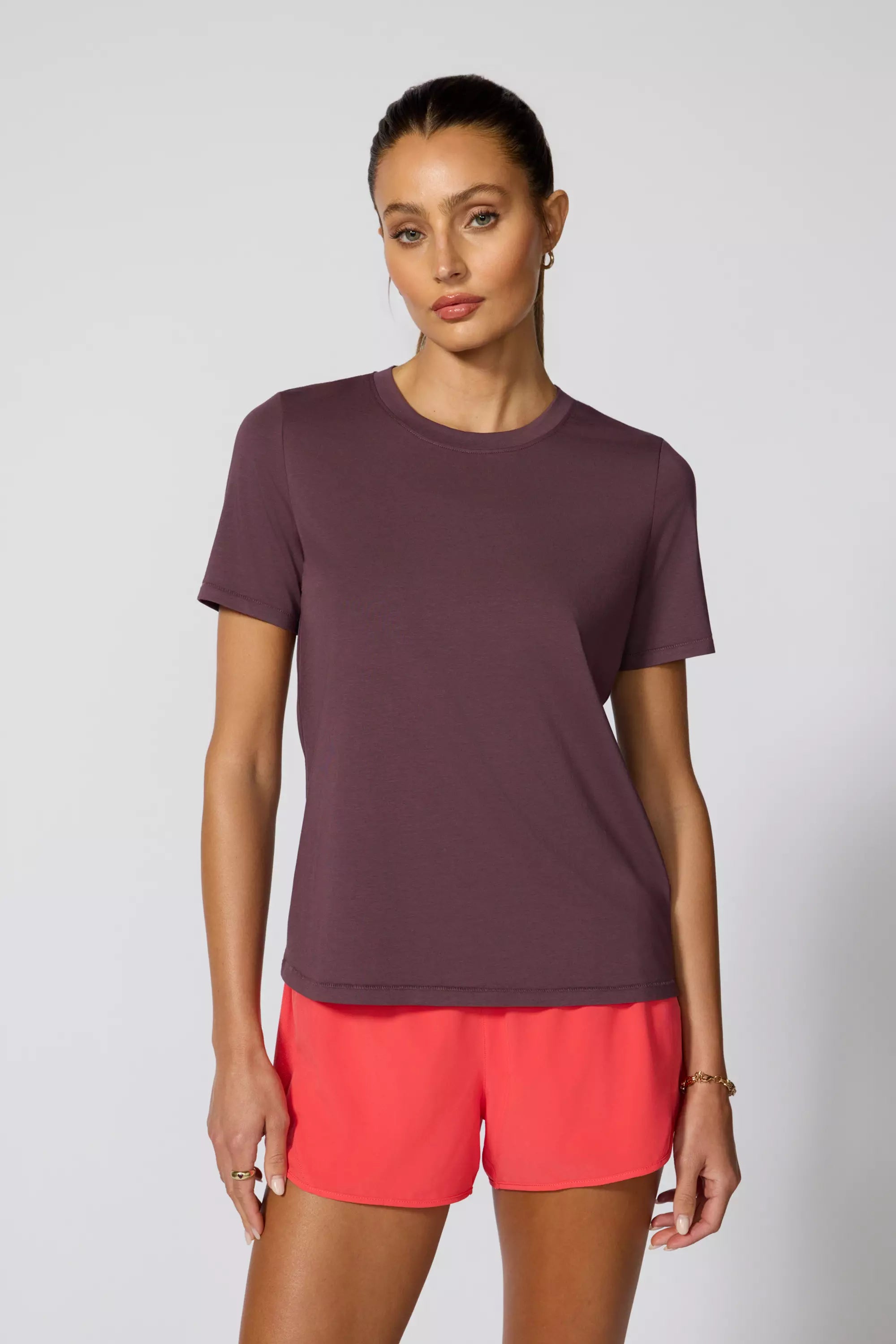 Pima Cotton Classic Fit Tee - Huckleberry