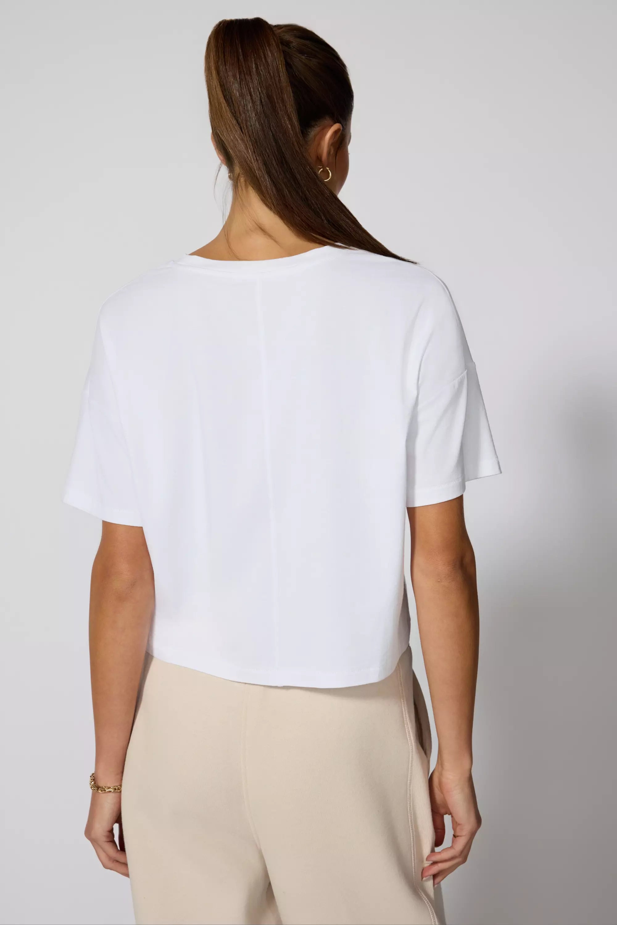 Pima Cotton Boyfriend Tee - White