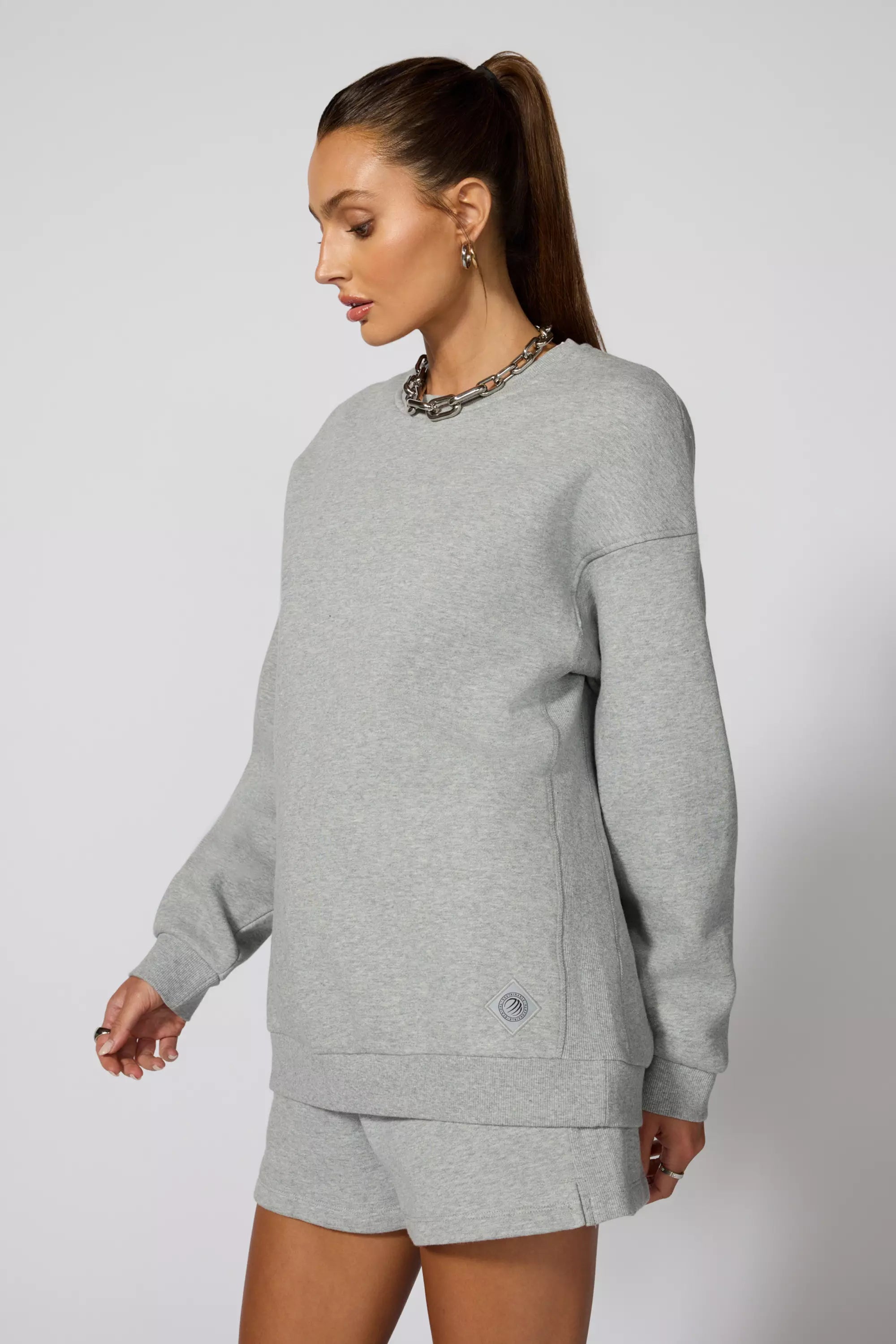 Comfort Fleece Relaxed Sweatshirt - Htr Concrete