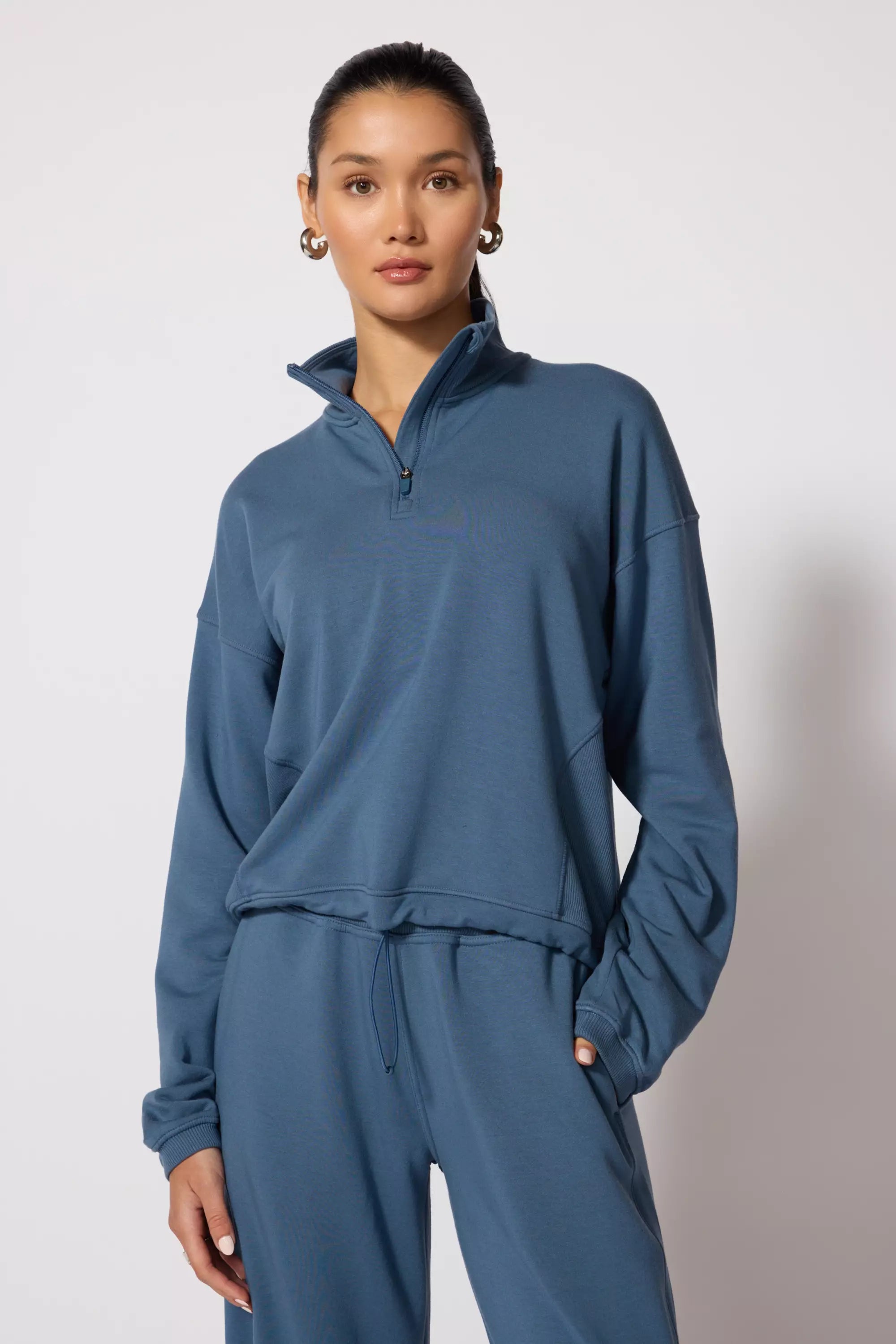 Serenity 1/4 Zip - Petrol Blue