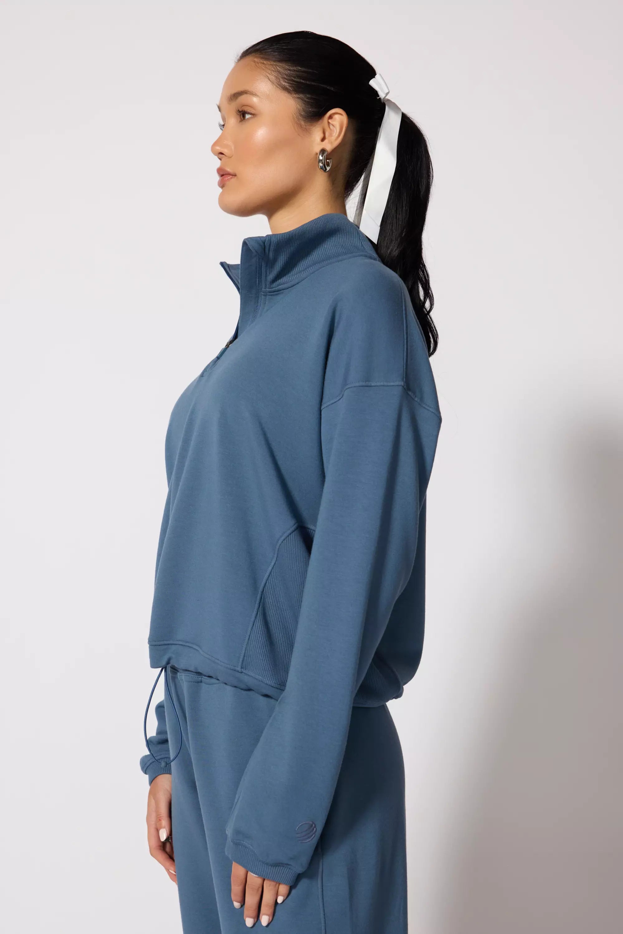 Serenity 1/4 Zip - Petrol Blue