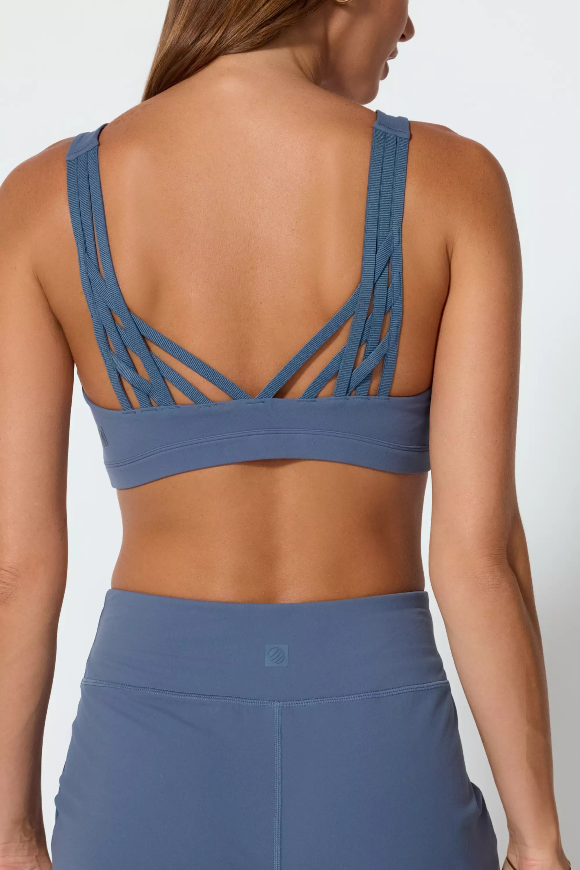 Vital Strappy Back Bra - Petrol Blue