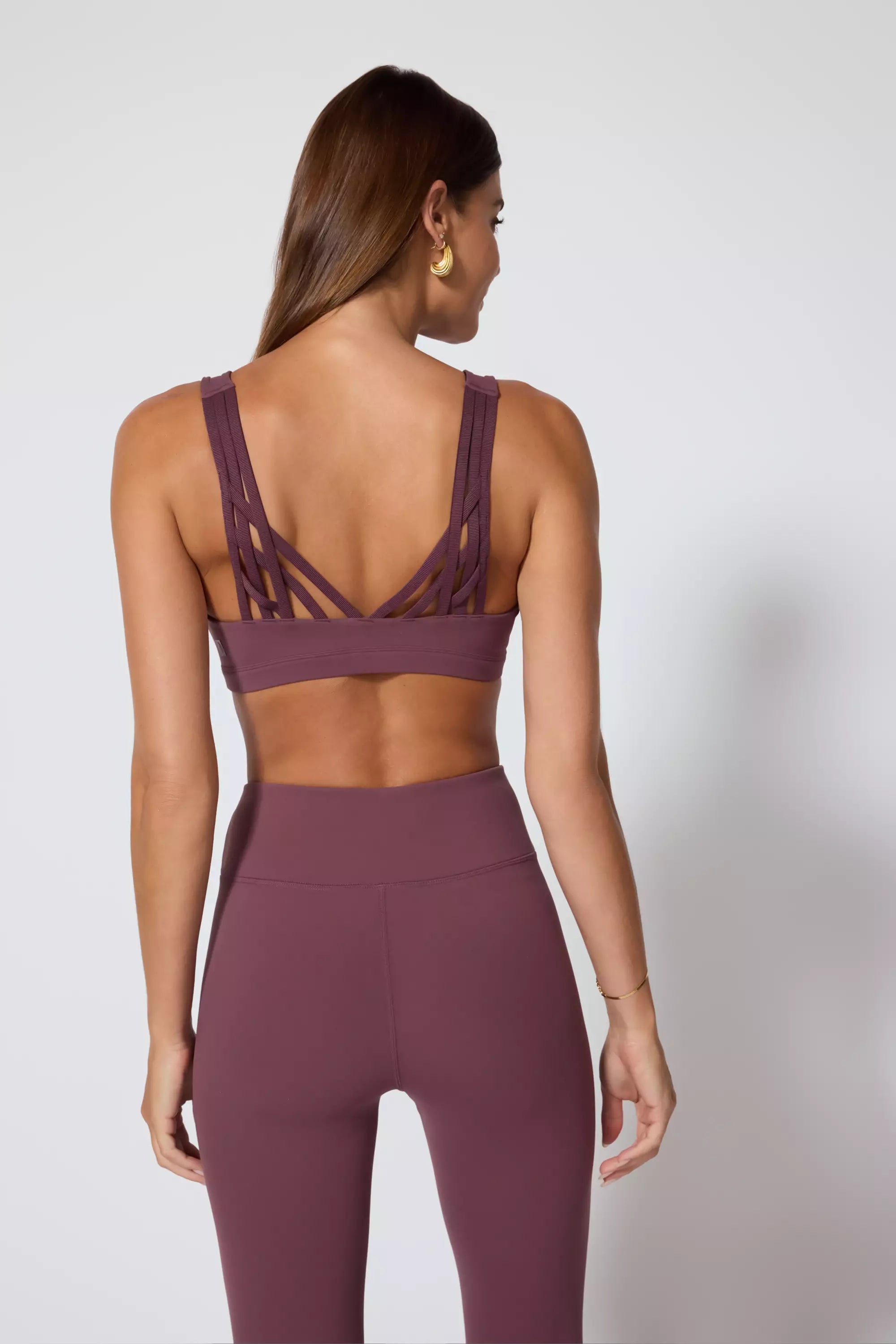 Vital Strappy Back Bra - Huckleberry