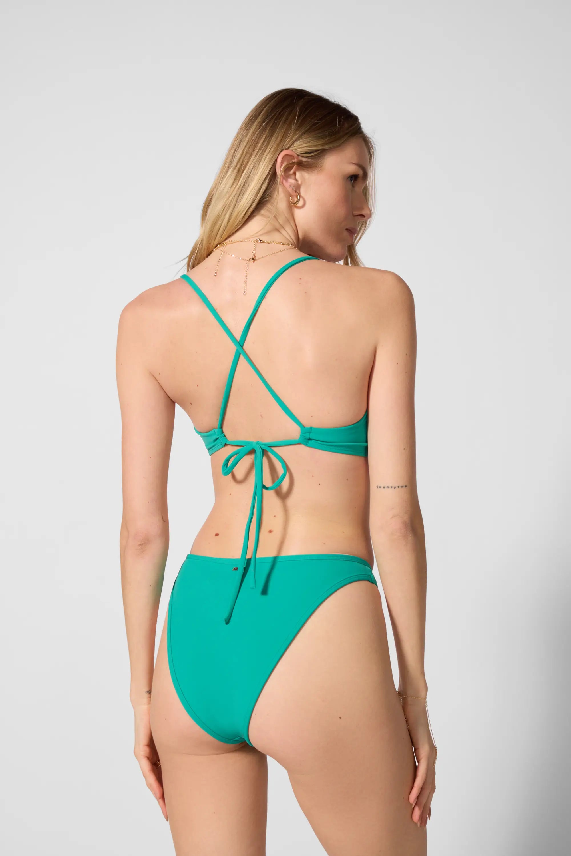 Cross Back Bikini Swim Bra - Slushy