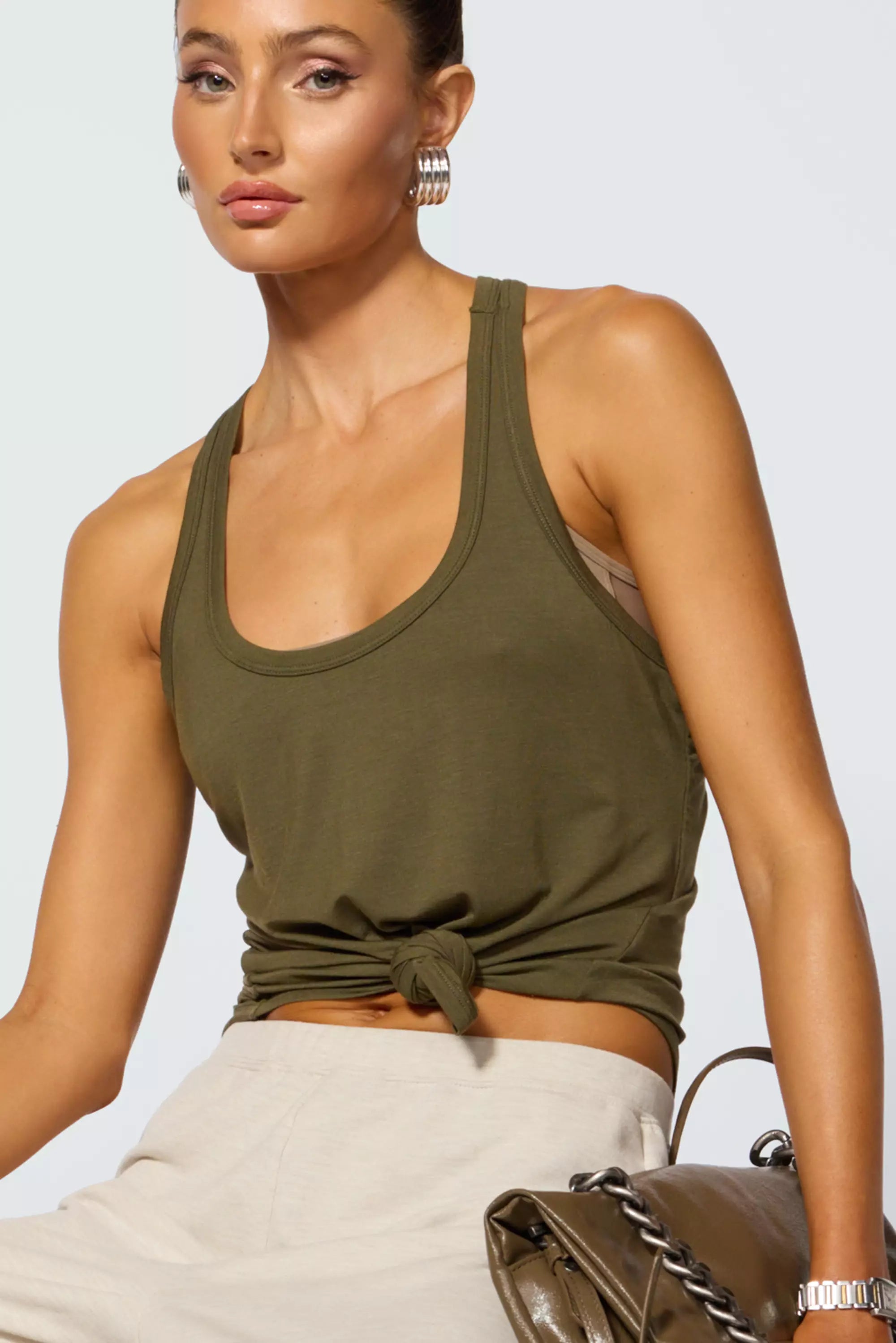 Racer Tank - Ivy Green