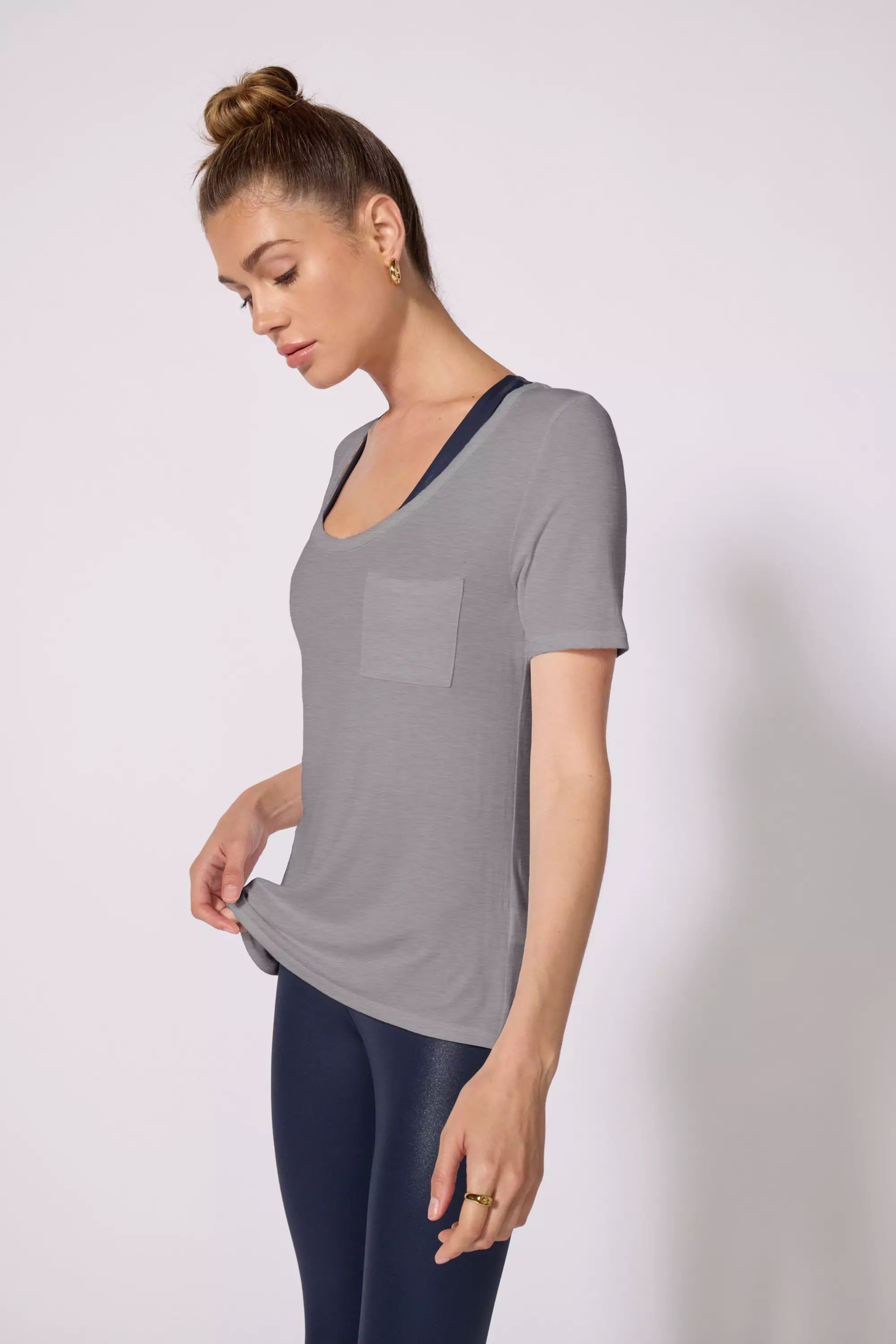 Tee de poche - HTR en acier gris