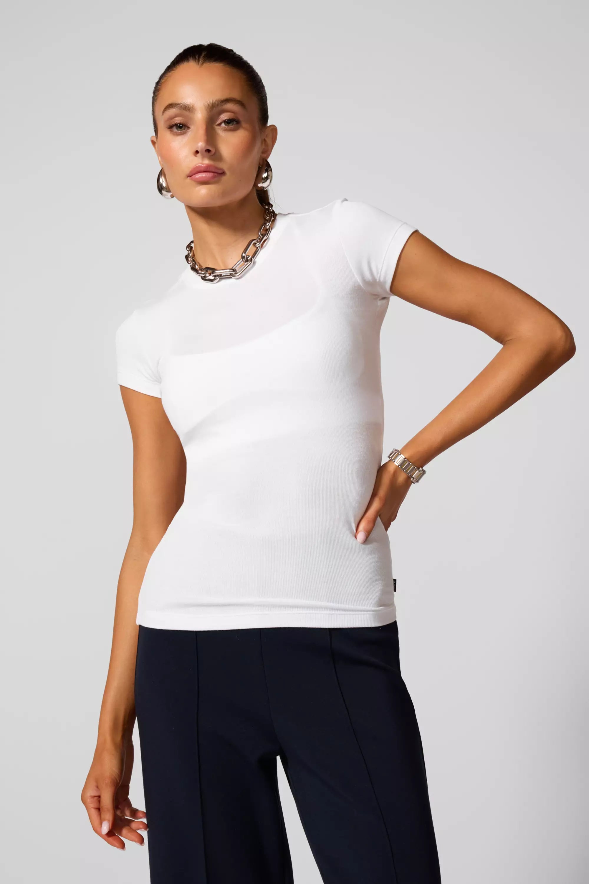 Baby Rib Tee - Brilliant White