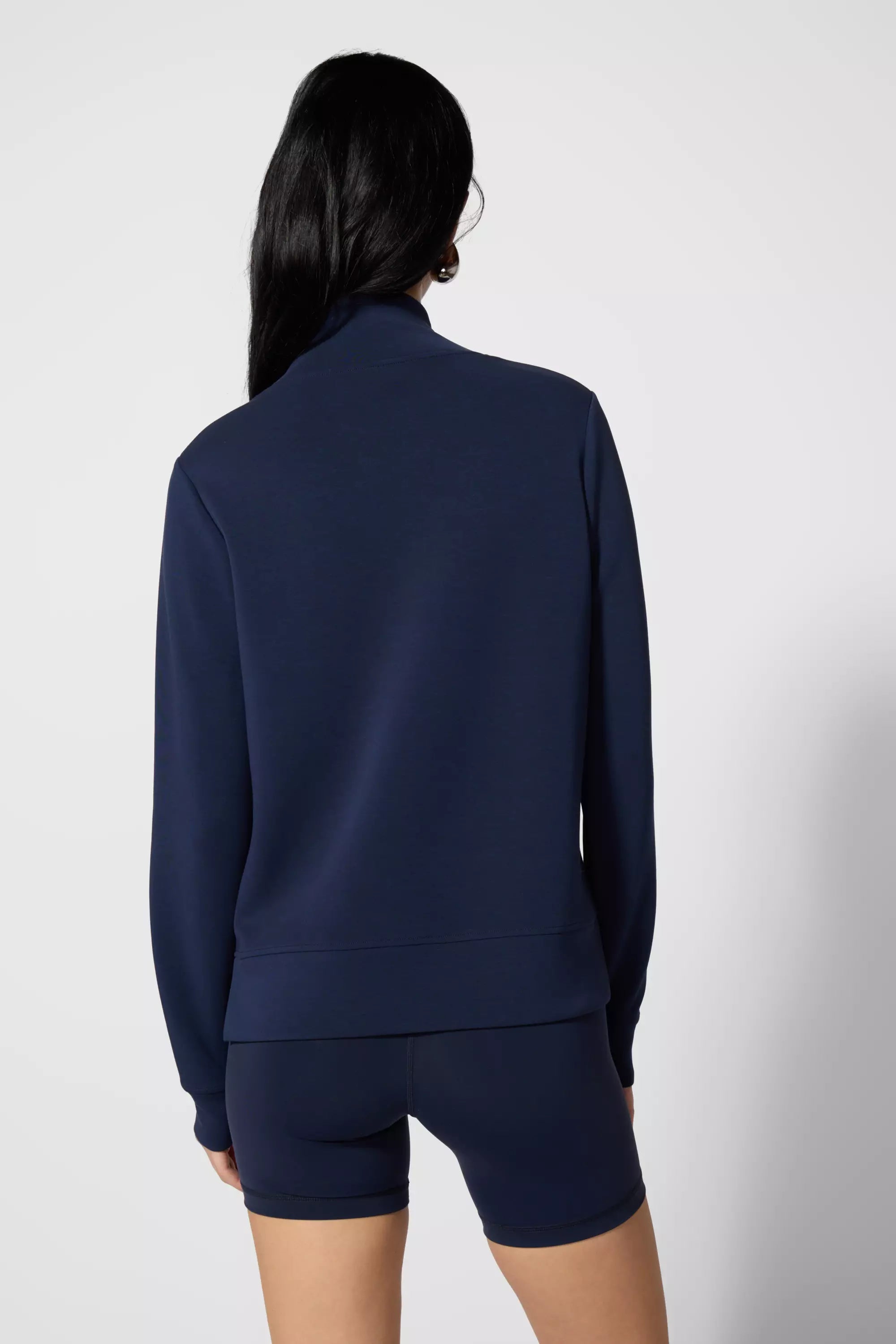 Sweepweave Mock Neck Siscoss - Navy Blazer