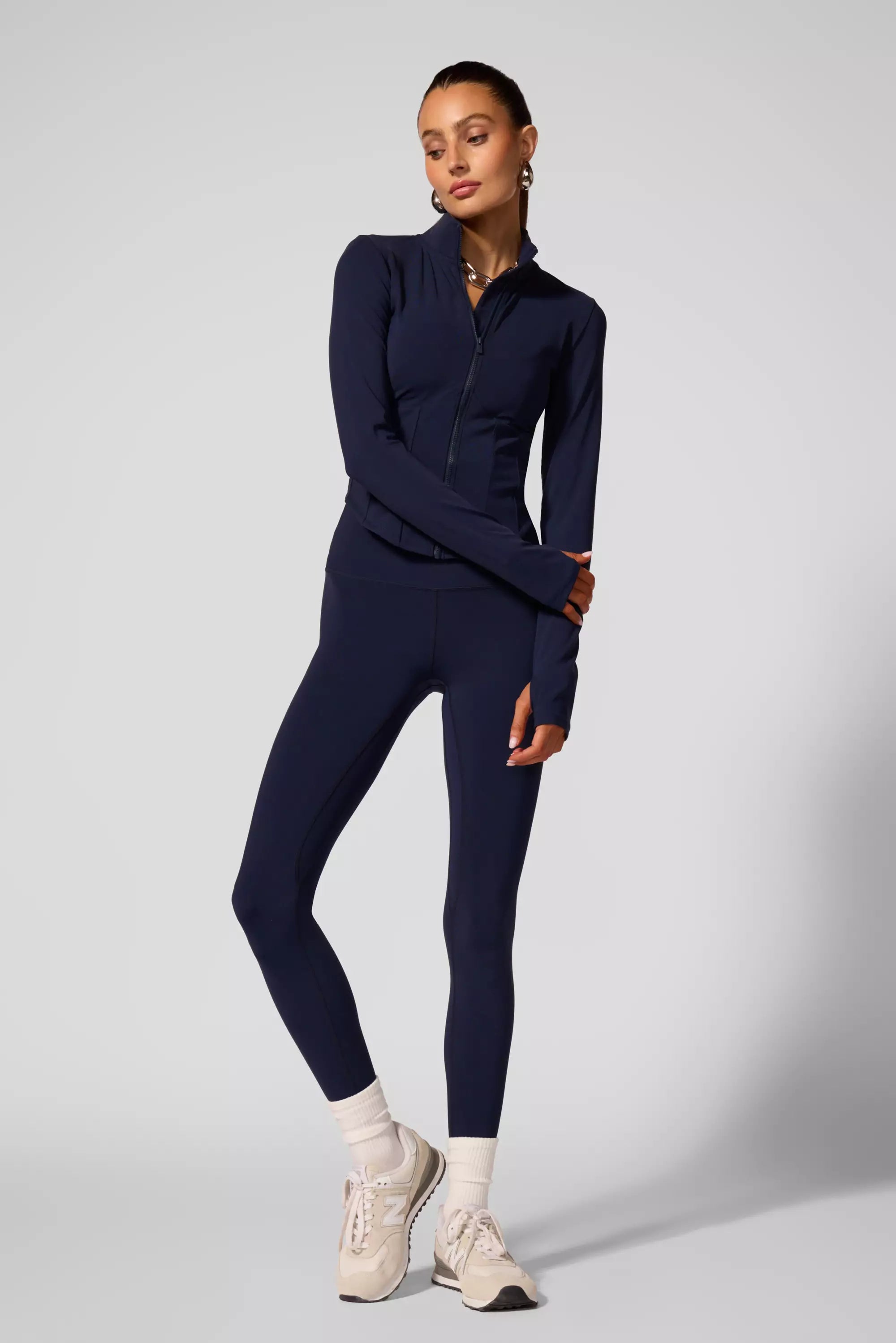 Sculpt Corset Full Zip - Navy Blazer