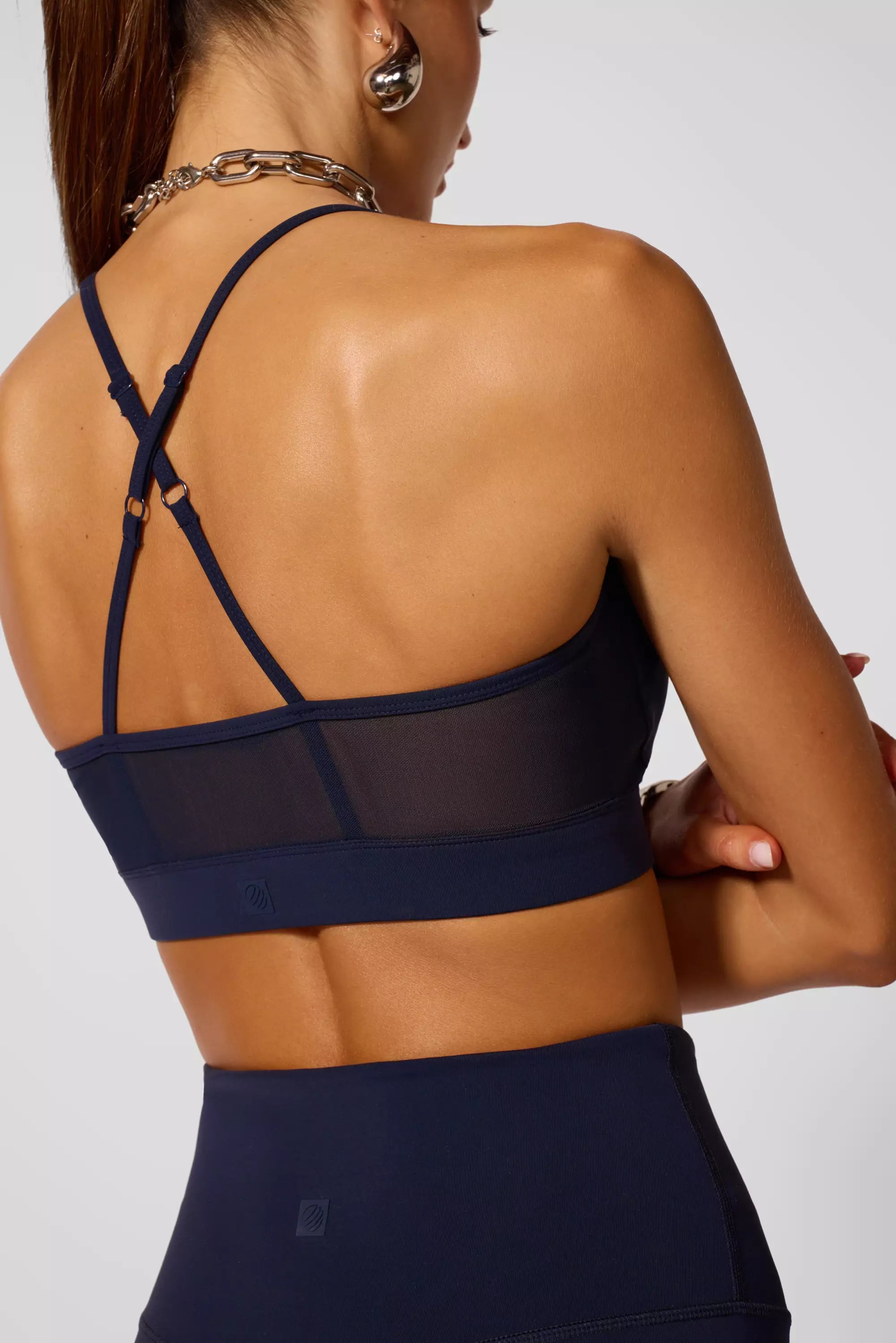 Sculpt Cross Back Bra - Navy Blazer