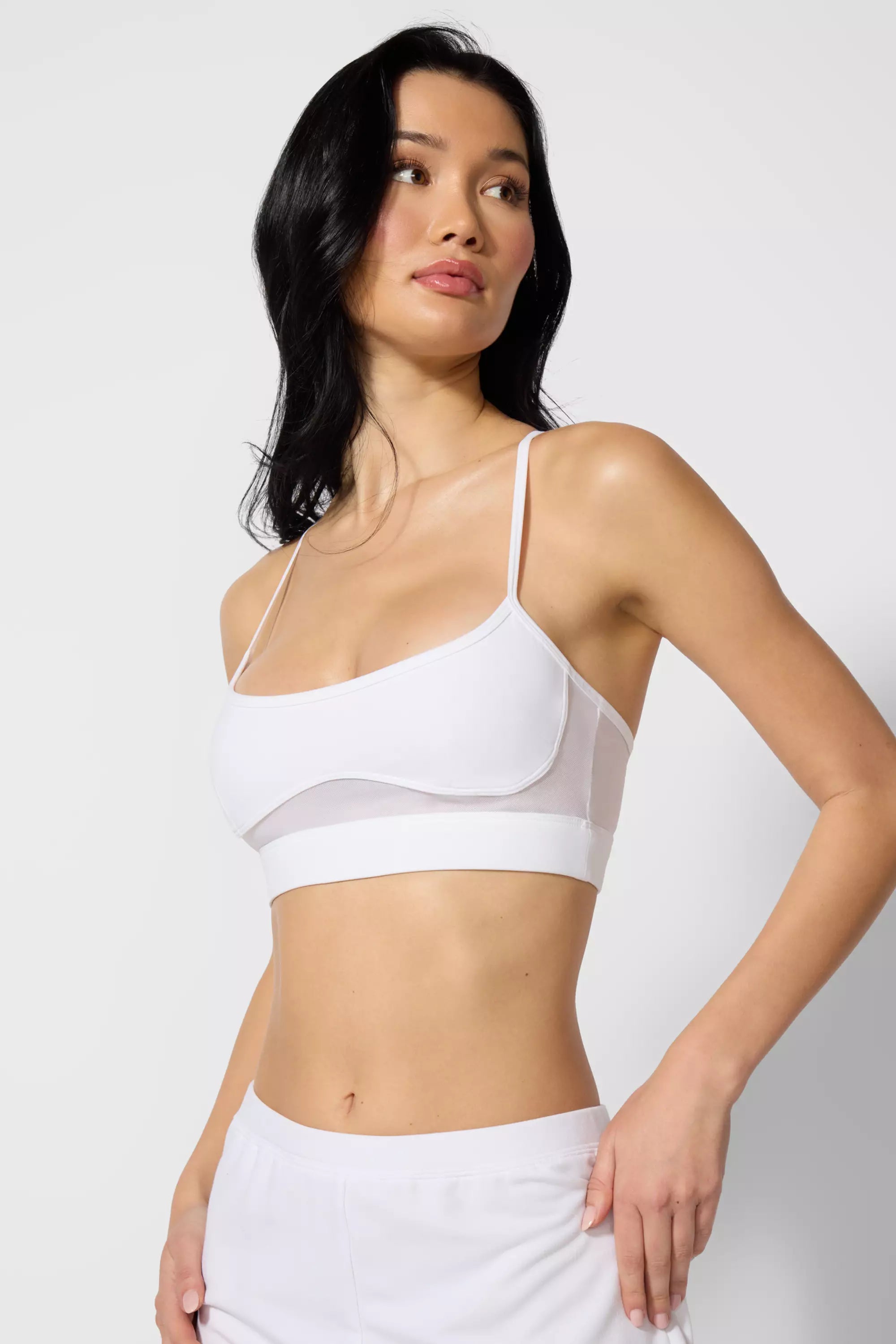 Sculpt Cross Back Bra - Brilliant White