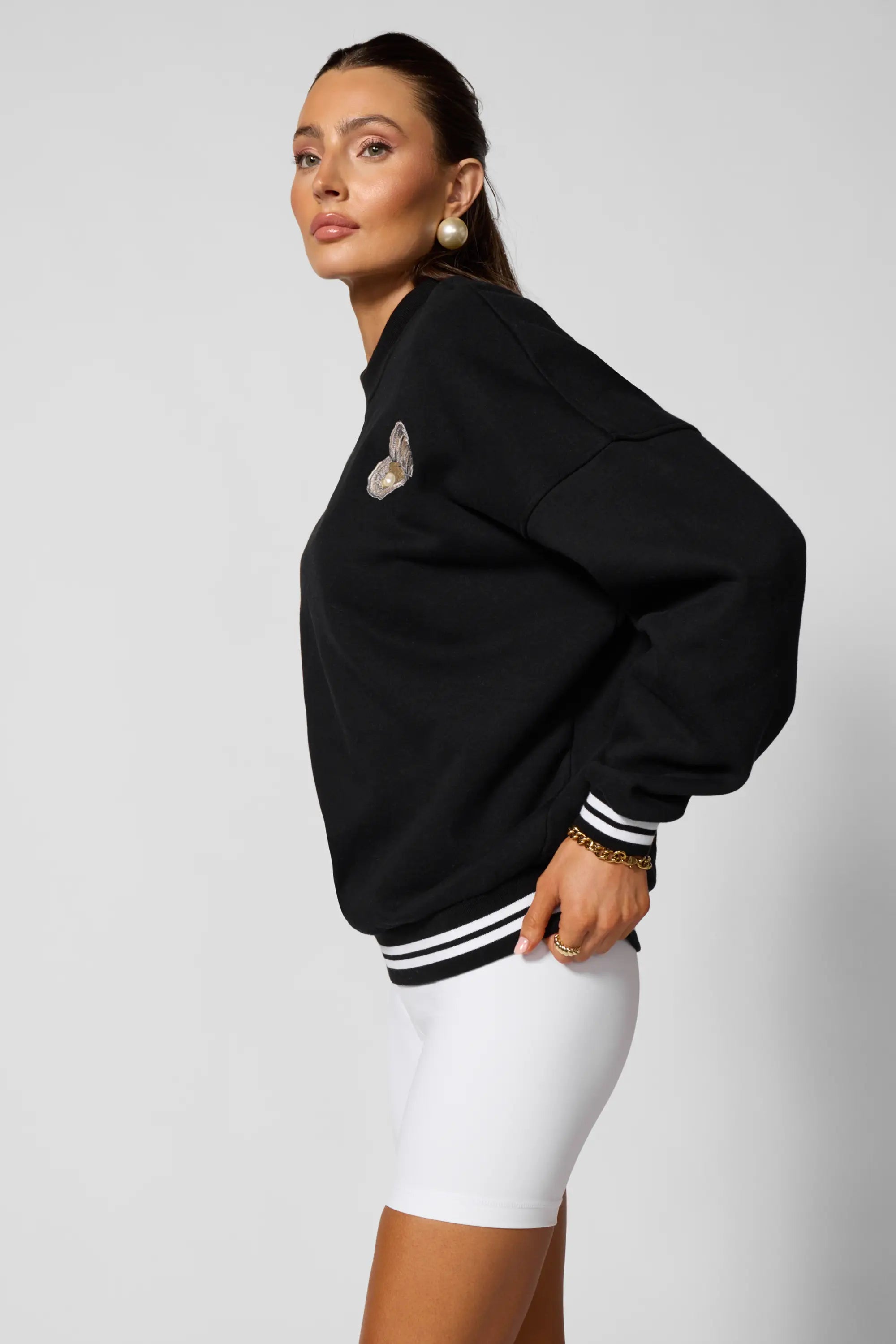 Luxefleece Boyfriend Sweatshirt - Oyster