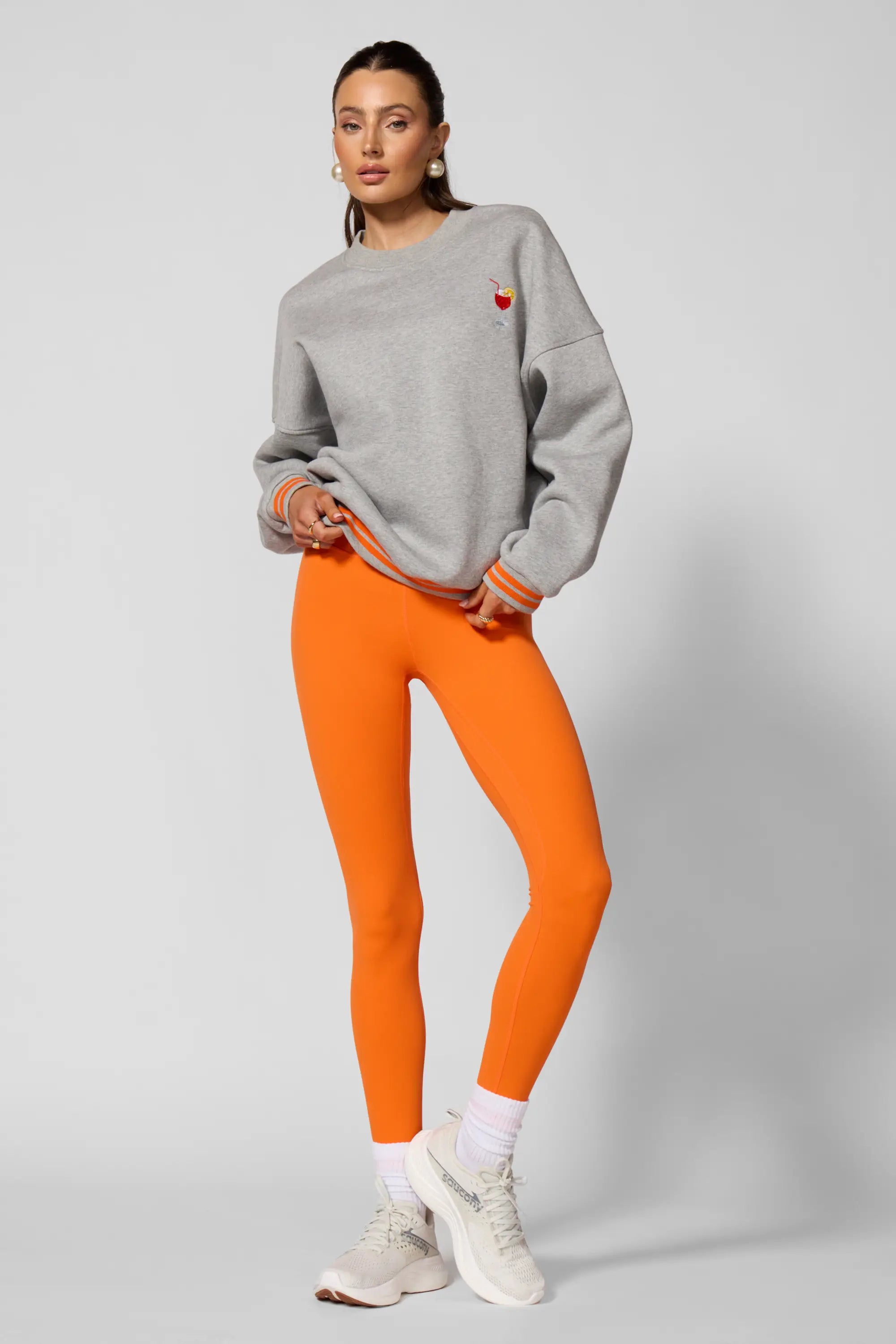 Sweat-shirt Luxefleece Boyfriend - Aperol Spriz