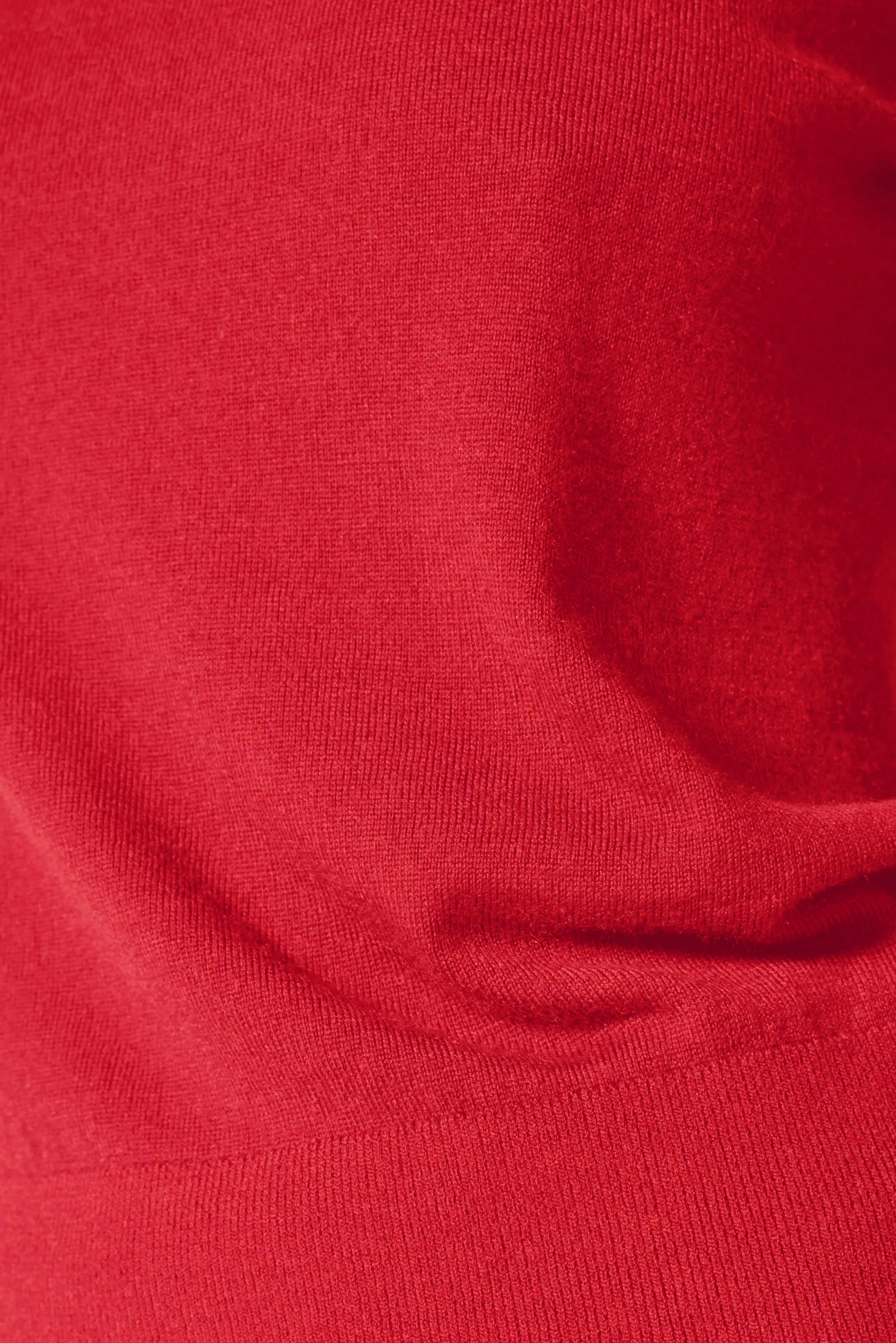 Merino Crew Neck - Tomato Puree