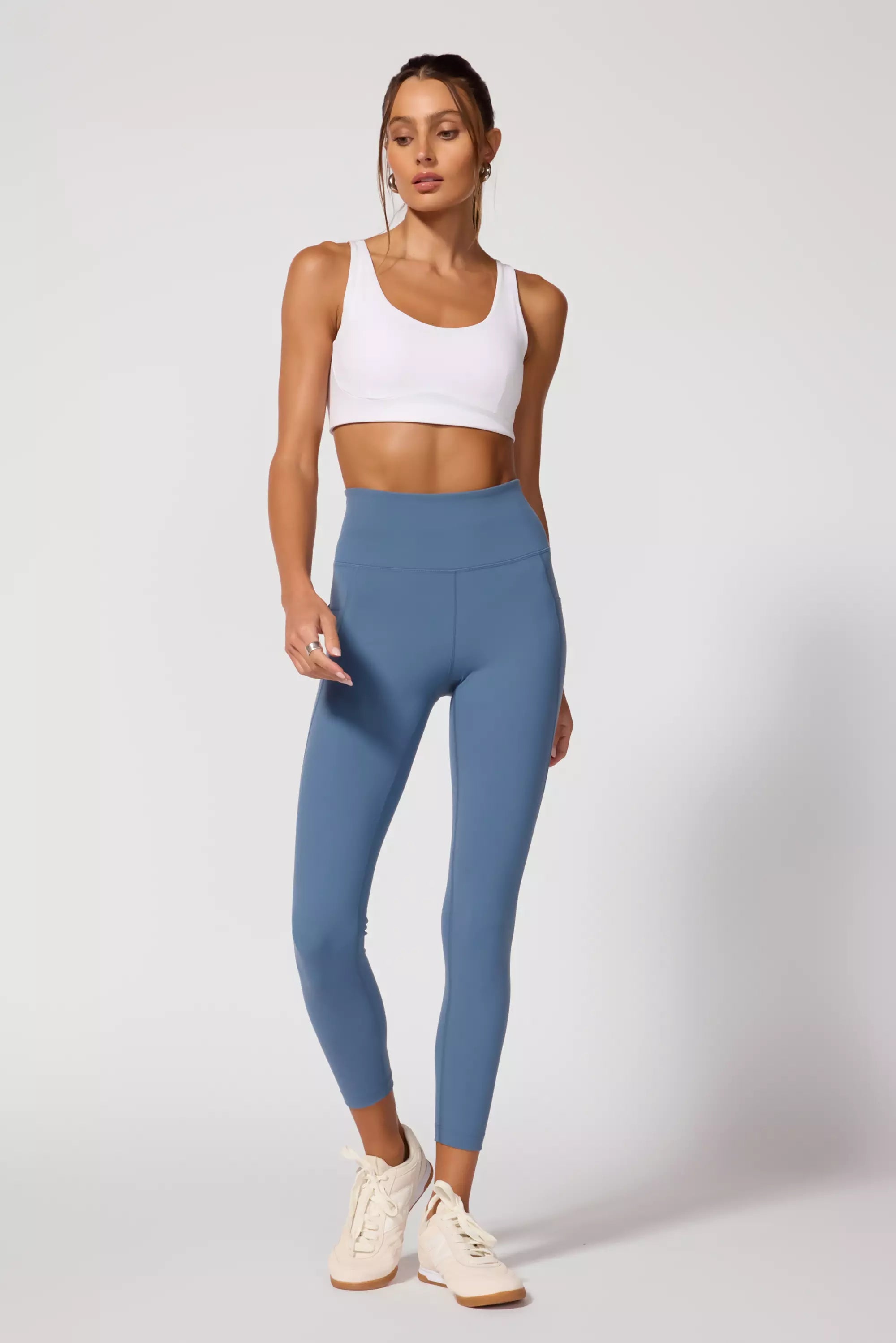 Velocity Legging With Pocket - Petrol Blue