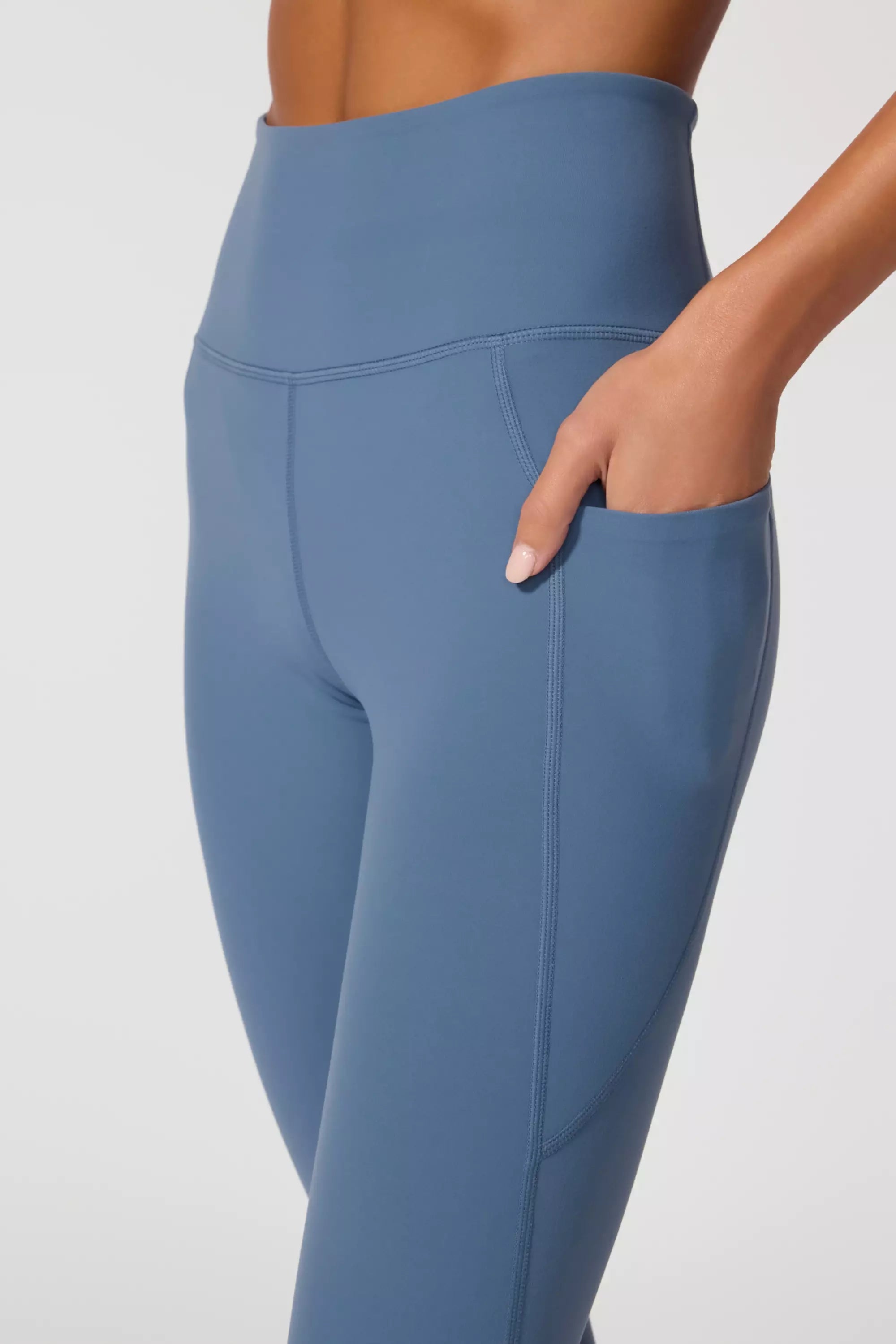 Velocity Legging With Pocket - Petrol Blue