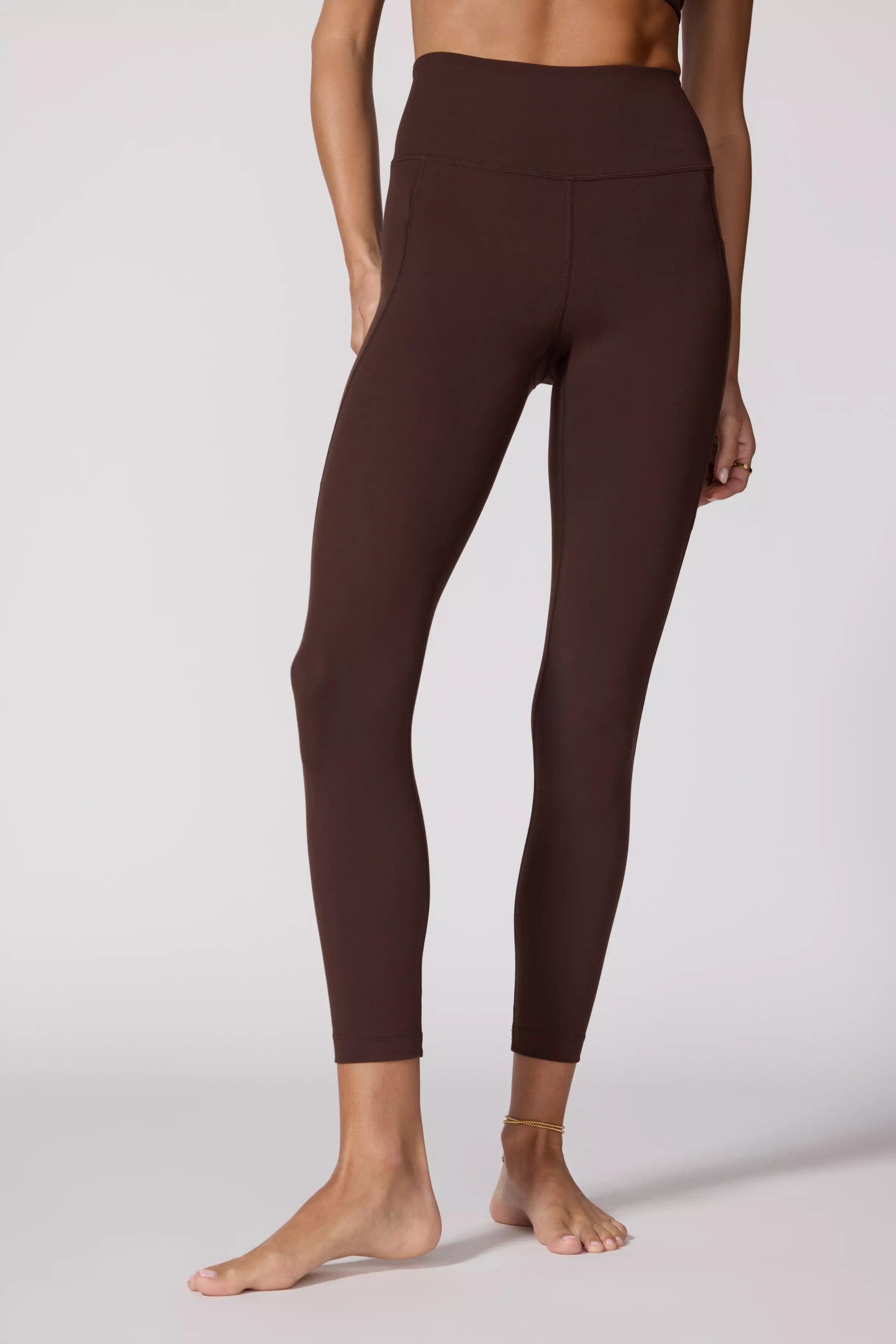 Legging de vitesse avec poche - brun chocolat