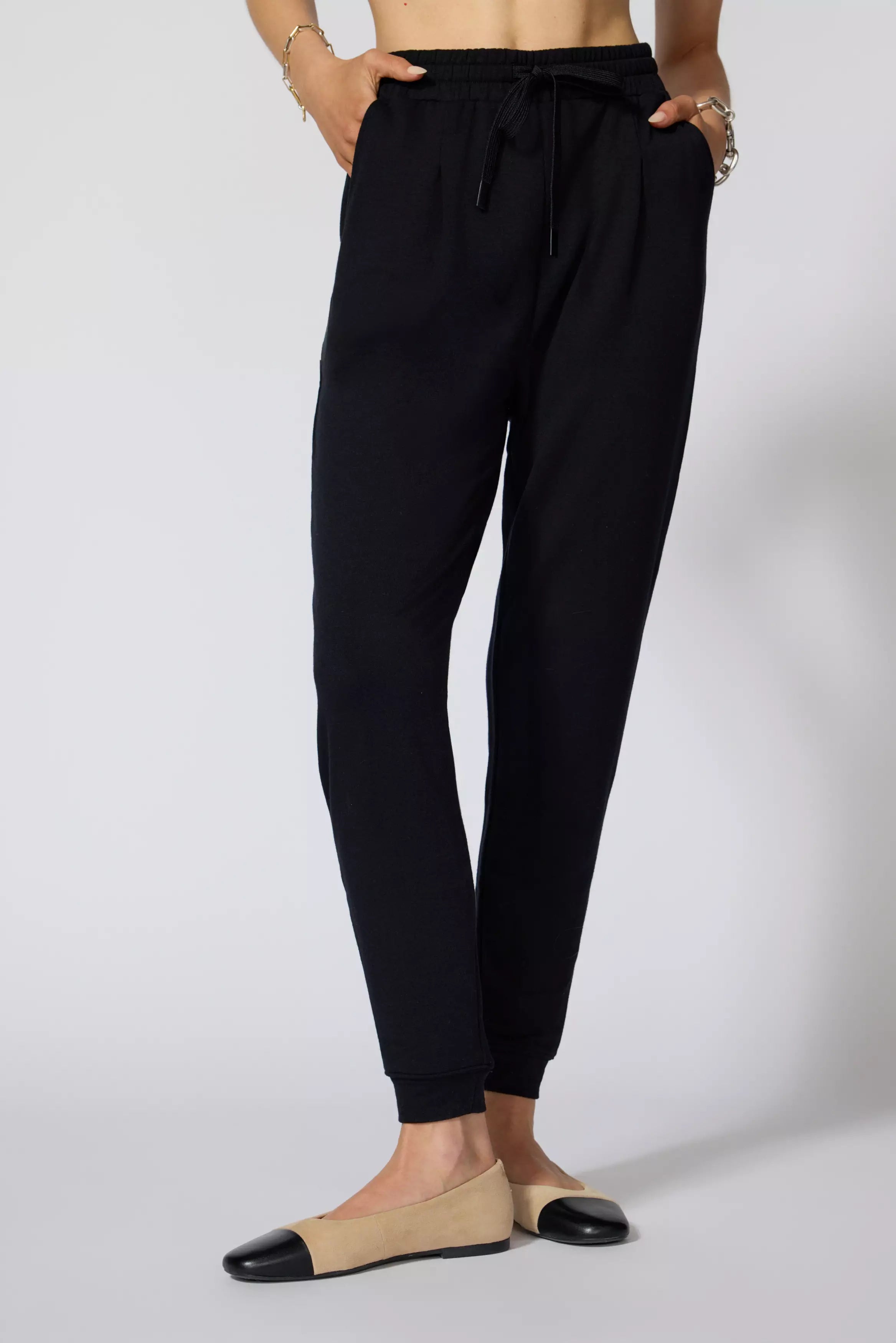 Cozy Fleece Jogger - Black