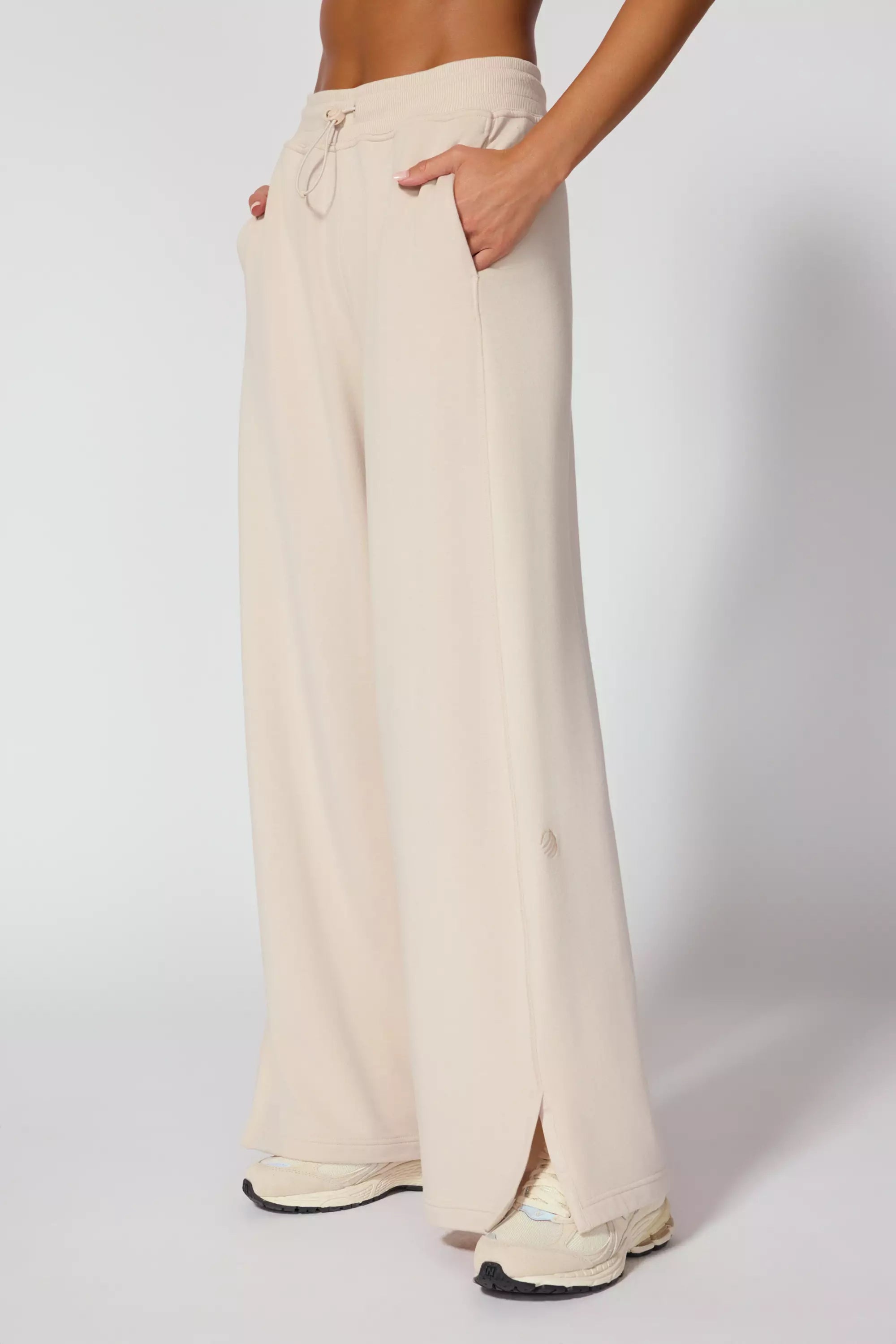 Serenity Wide Leg Pant - Stone