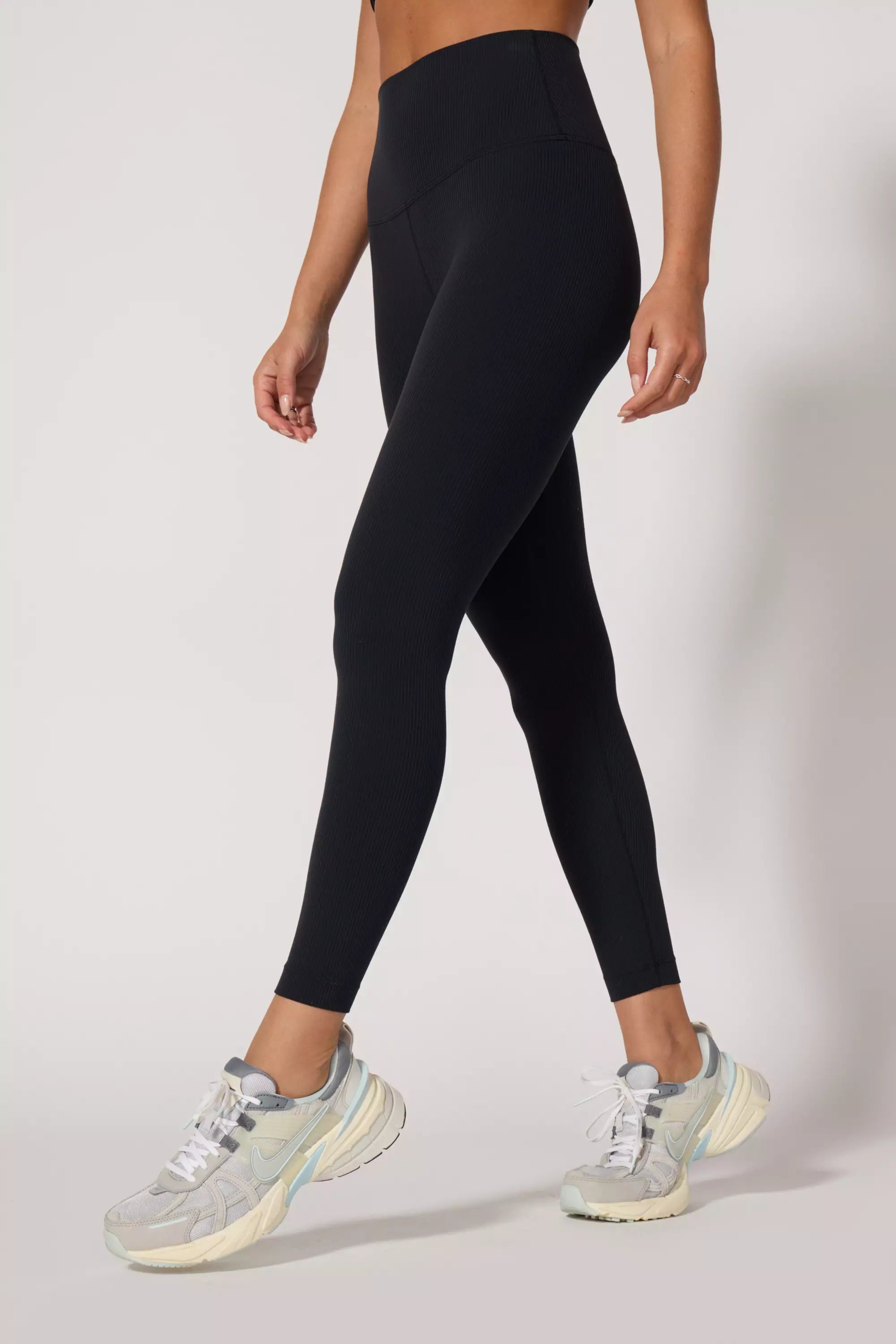 Ribbed Legging - Jet Black