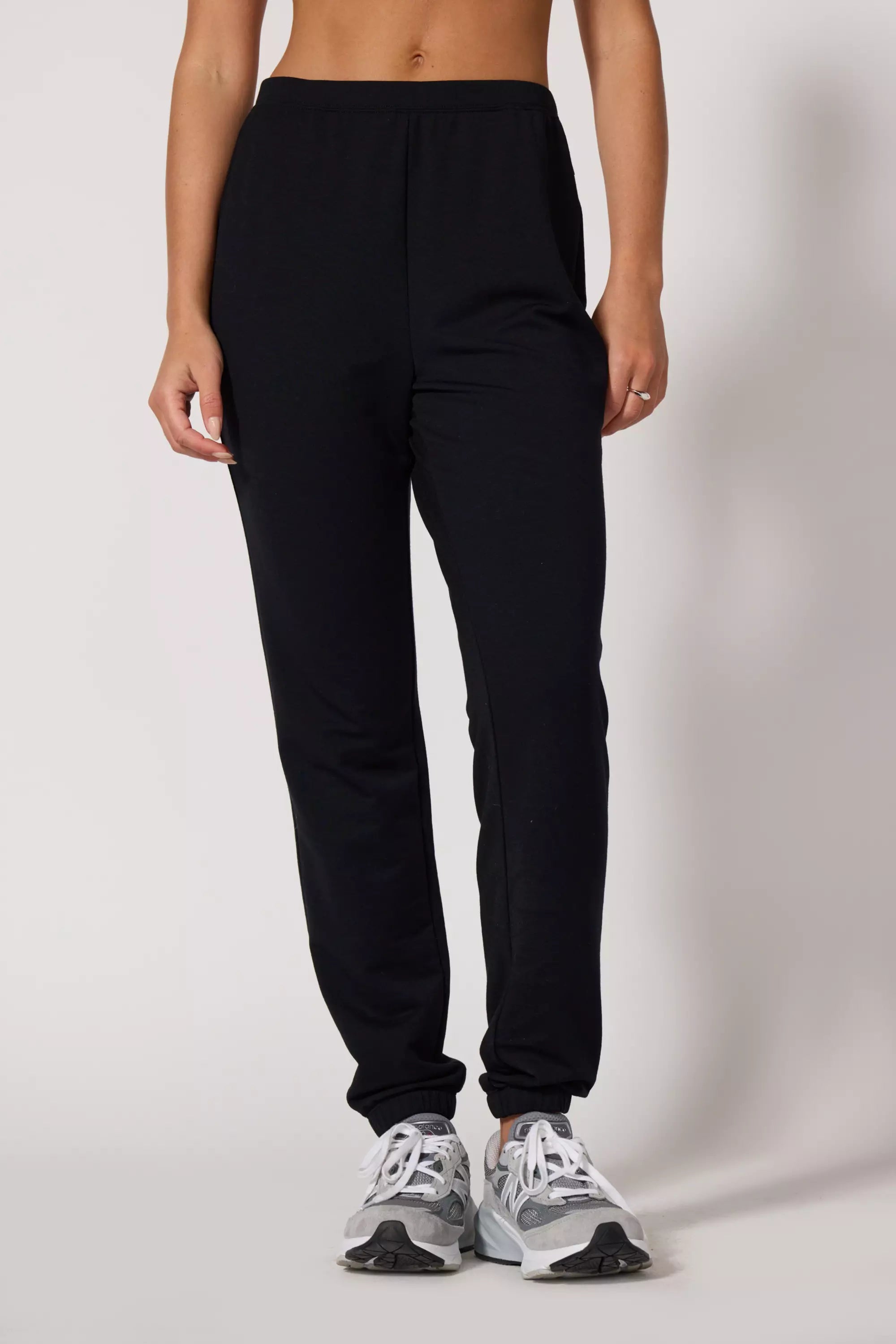 Jogger Slim Fleece confortable - Black de jet