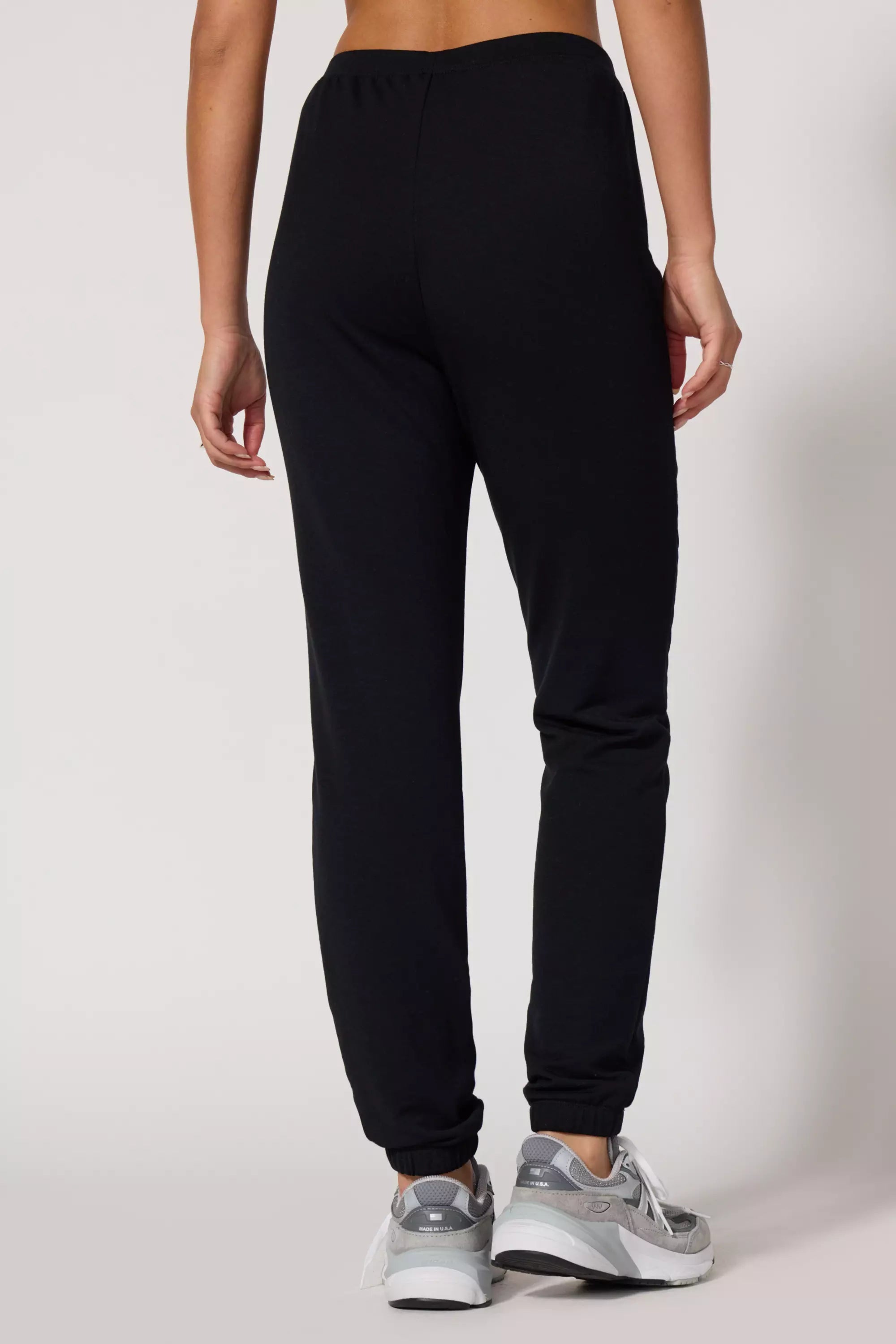 Jogger Slim Fleece confortable - Black de jet