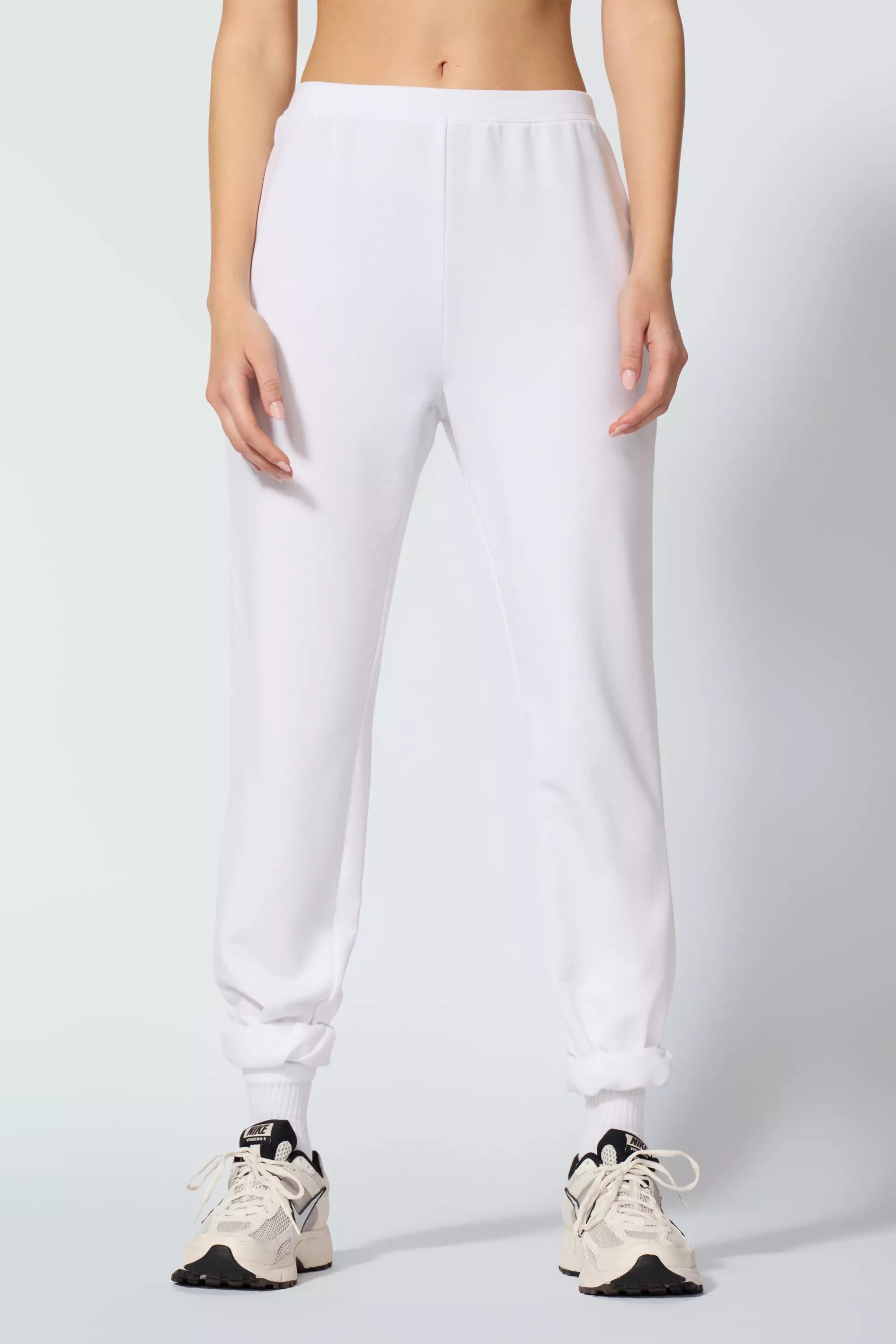 Jogger mince en molleton confortable - Brilliant White