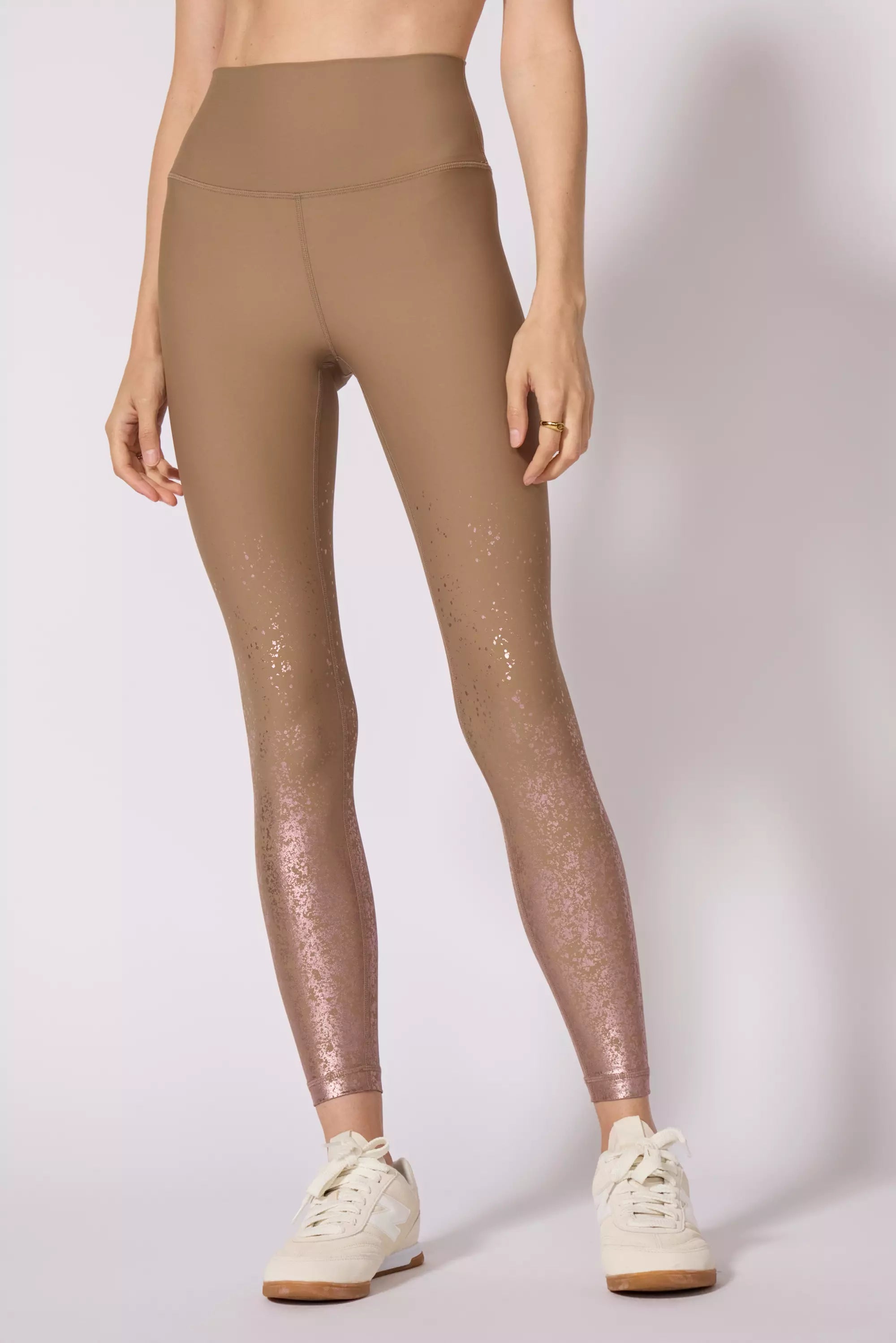 Foil Print Legging - Caribou