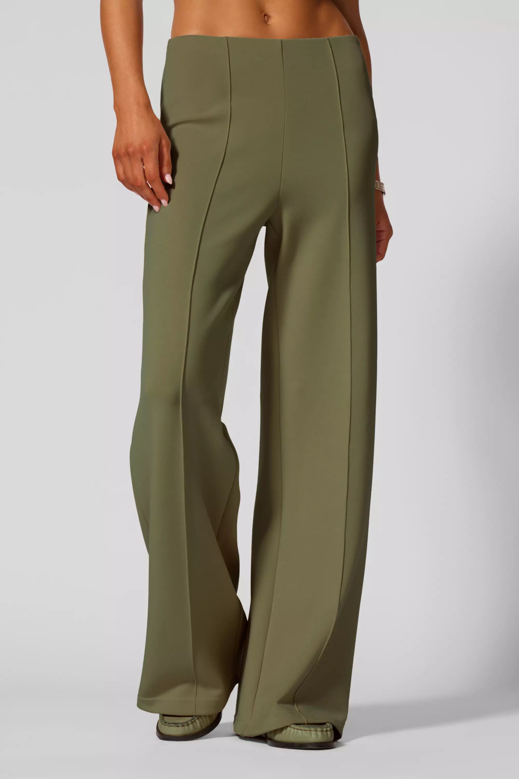 Pantalon de jambe large - Ivy Green