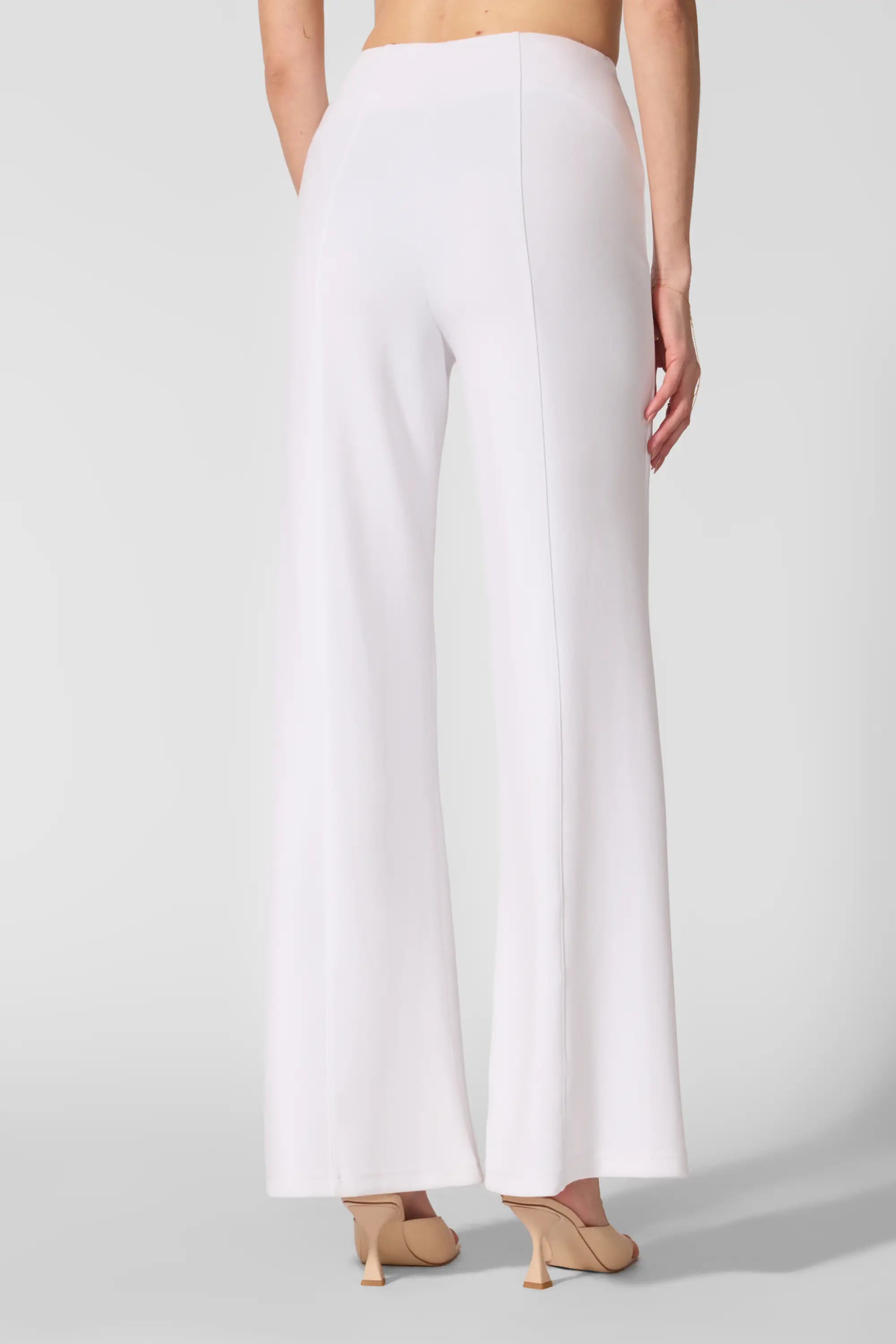 Pantalon de jambe large - blanc brillant